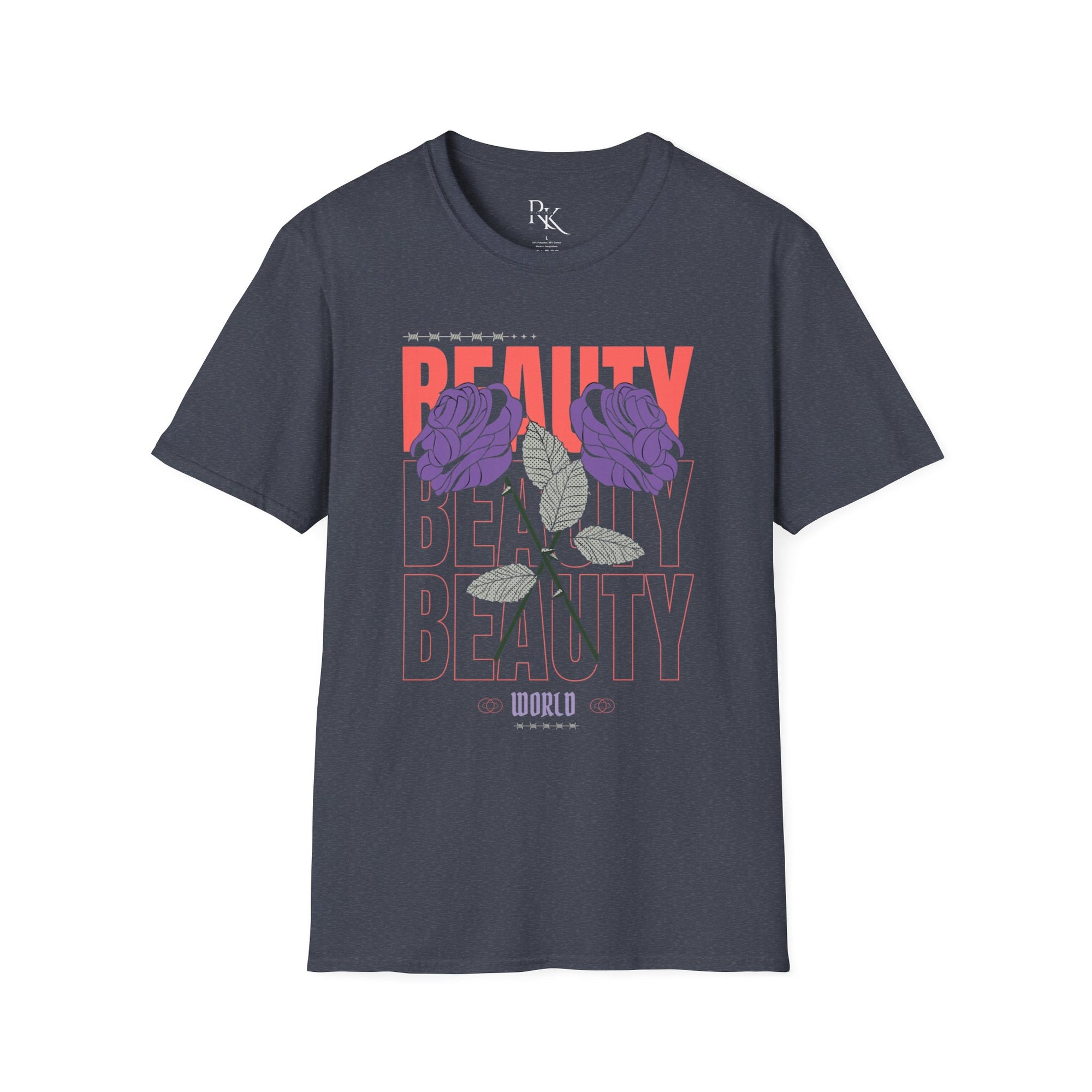 Beauty Floral Unisex Softstyle T-Shirt, Chic Casual Wear, Gift for Friends, Everyday Style, Trendy Graphic Tee, Summer Outfit