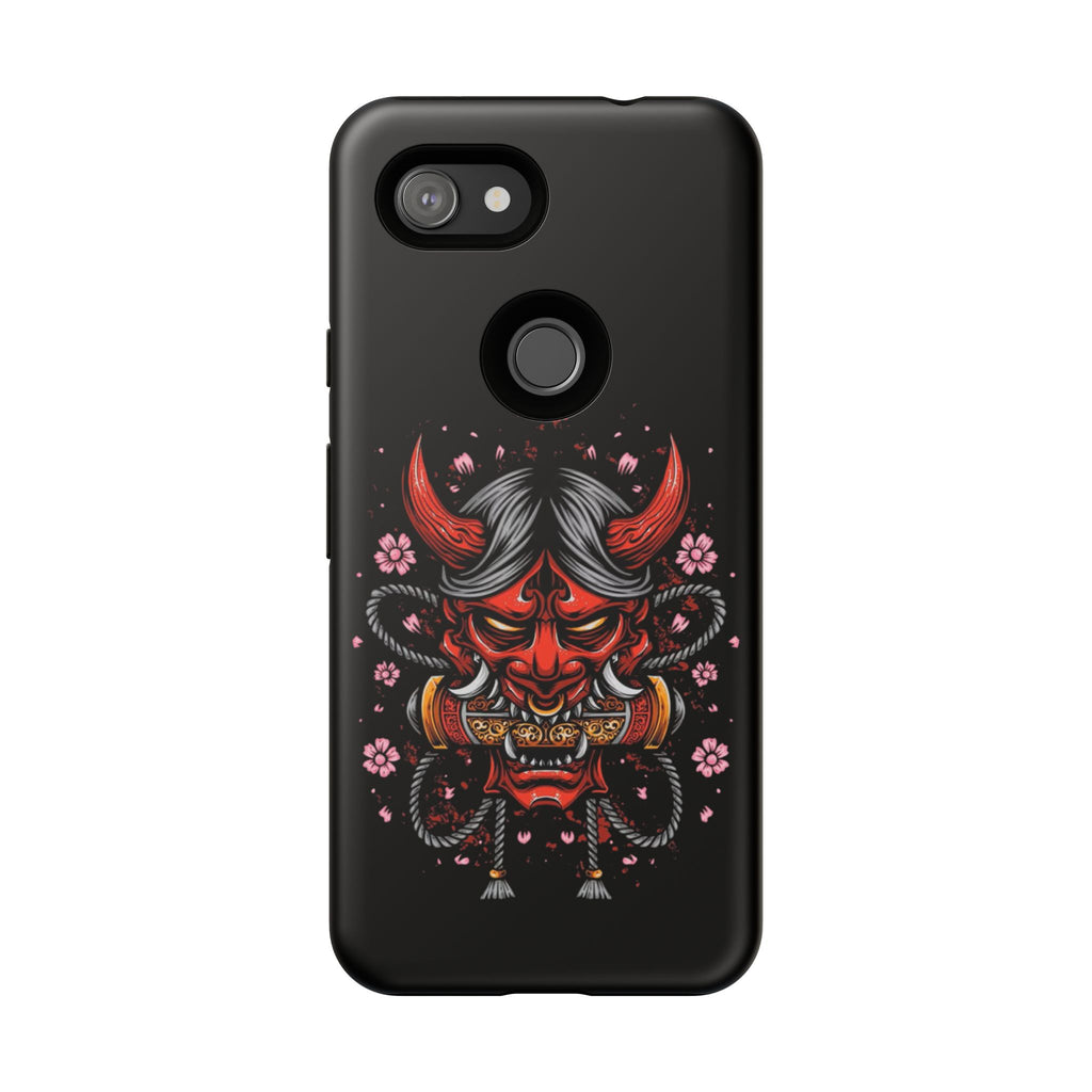 Tough Cases: Fierce Demon Phone Case, Edgy Phone Cover, Protect Your Device, Gift for Anime Fans, Unique Artwork Case