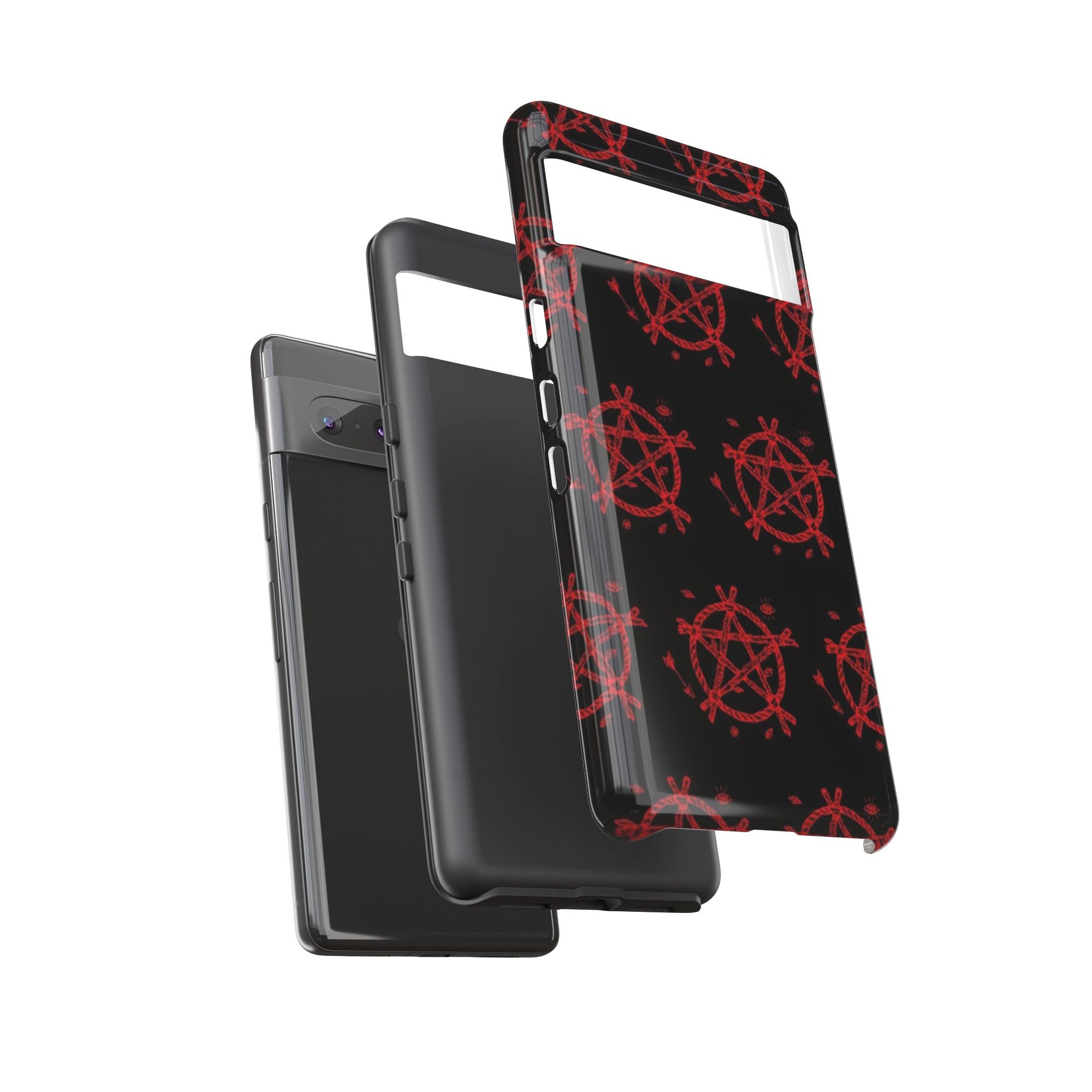 Anarchist iPhone Case, Tough Phone Cover, Punk Style Accessory, Unique Gift for Rebels, Goth Aesthetic Phone Case