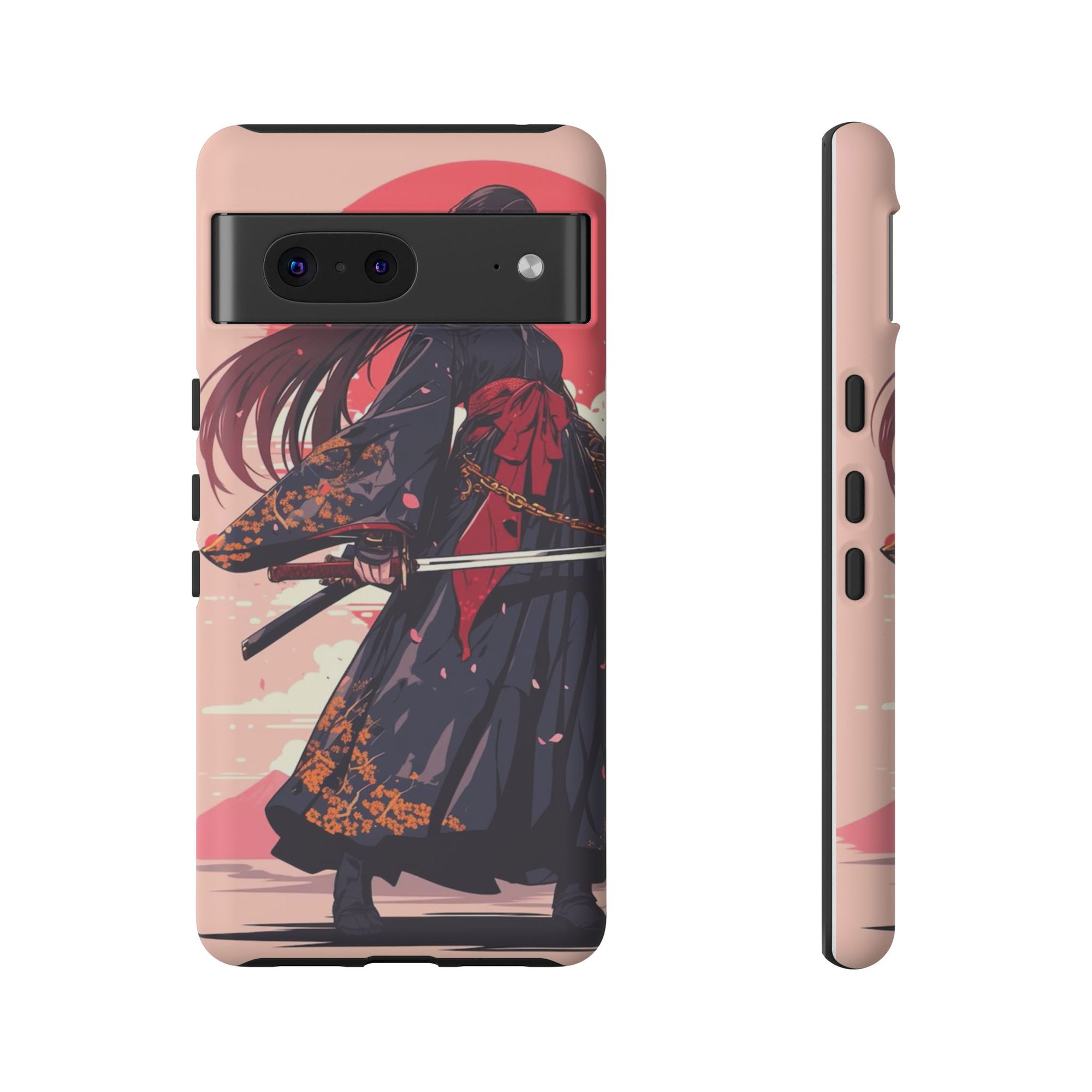 Stylish Phone Case with Warrior Design, Tough Phone Cover for Anime Lovers, Gift for Gamers, Cute Phone Accessories, Unique Tech Gifts