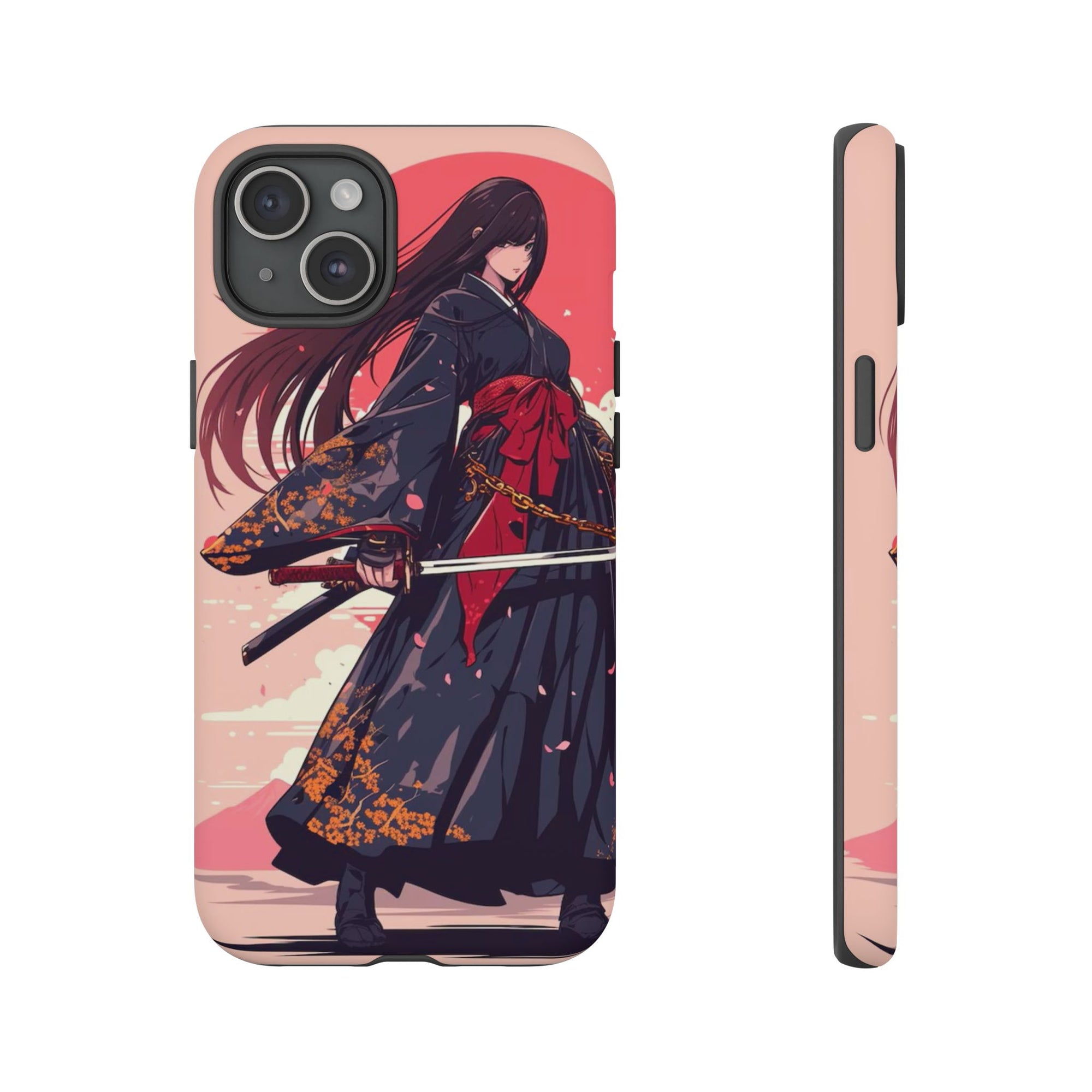 Stylish Phone Case with Warrior Design, Tough Phone Cover for Anime Lovers, Gift for Gamers, Cute Phone Accessories, Unique Tech Gifts
