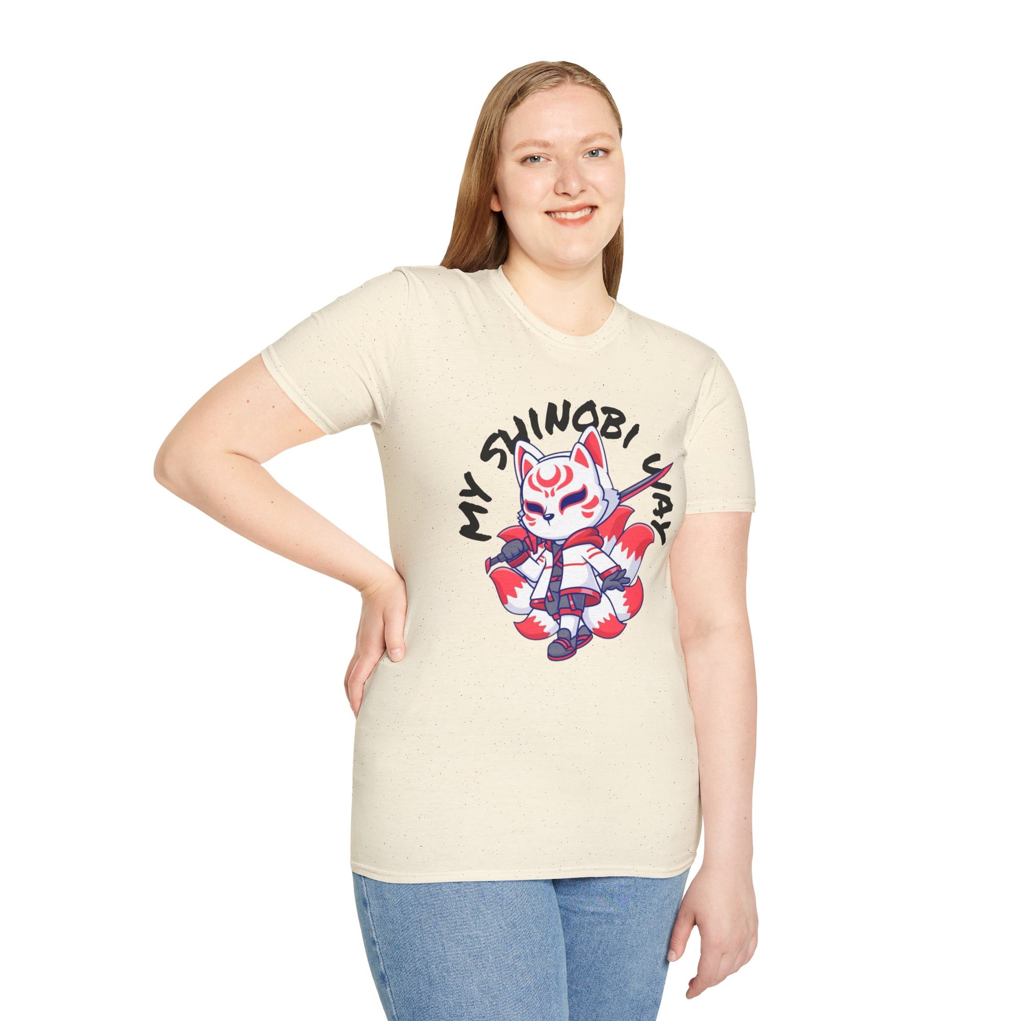 Unisex Anime T-Shirt - 'My Shinobi Pal' Graphic Tee, Comfortable Streetwear, Gift for Anime Lovers, Casual Wear, Stylish Outfit