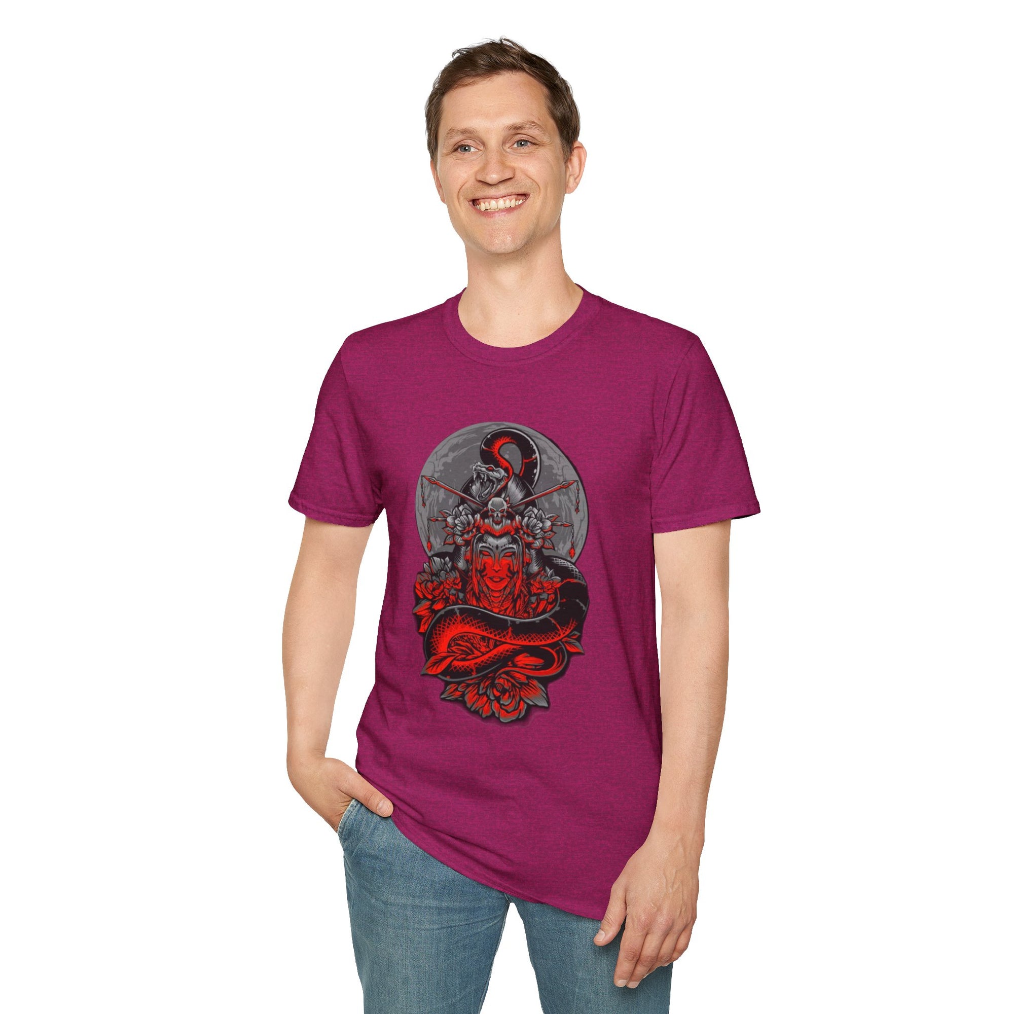 Warrior Spirit Unisex Softstyle T-Shirt, Graphic Tee, Trendy Streetwear, Gifts for Him, Casual Wear, Unique Design