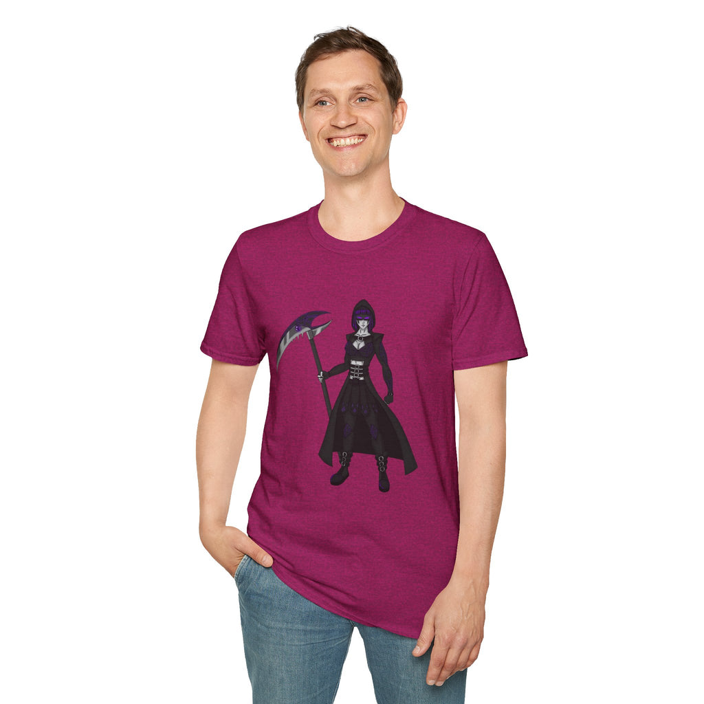 Gothic Fantasy T-Shirt, Unisex Softstyle Tee, Halloween Costume, Creepy Graphic Tee, Gift for Gamers, Unique Graphic Shirt
