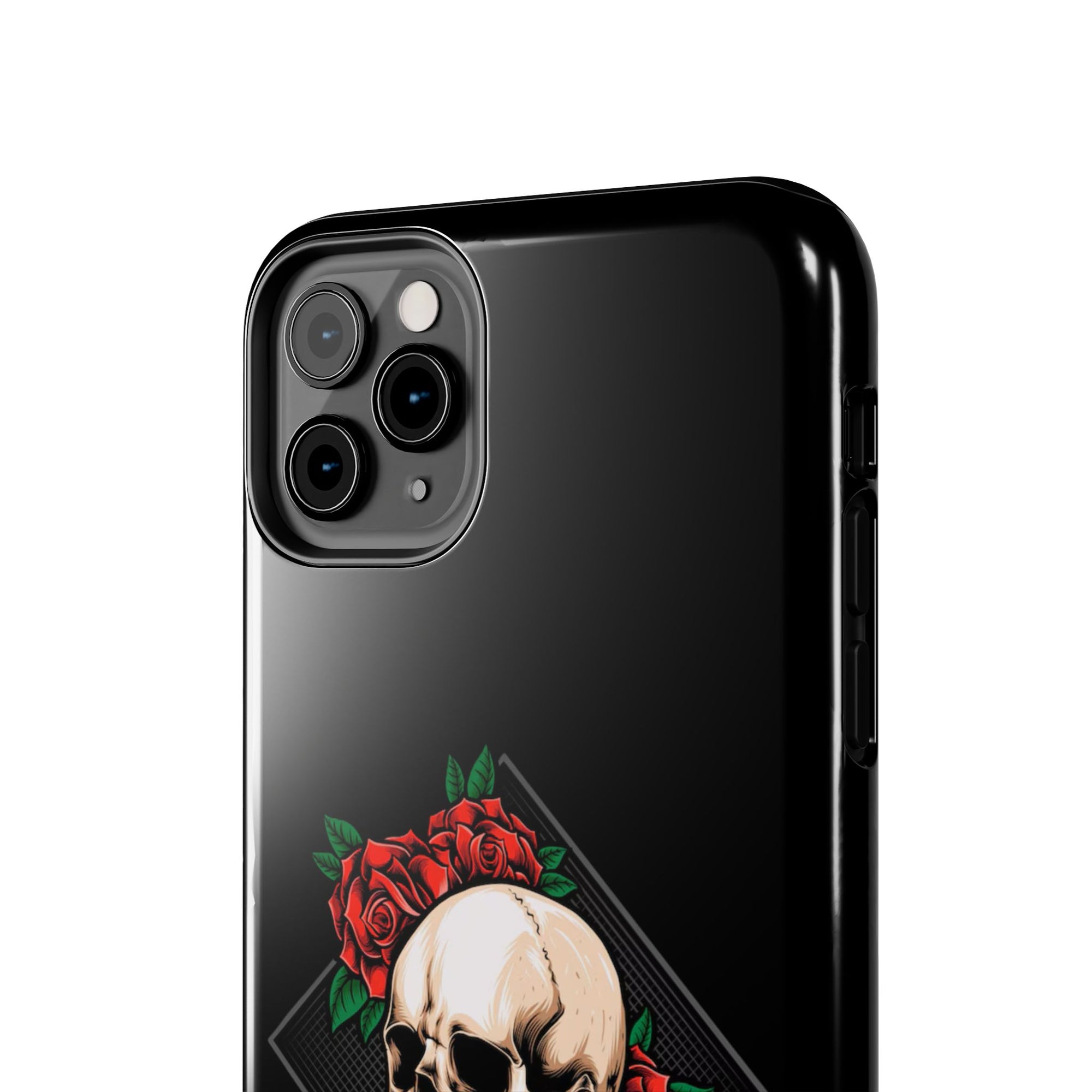 Tough Phone Cases with Skull and Roses Design | Edgy Protection, iPhone & Android Covers, Gothic Gifts, Unique Phone Accessories