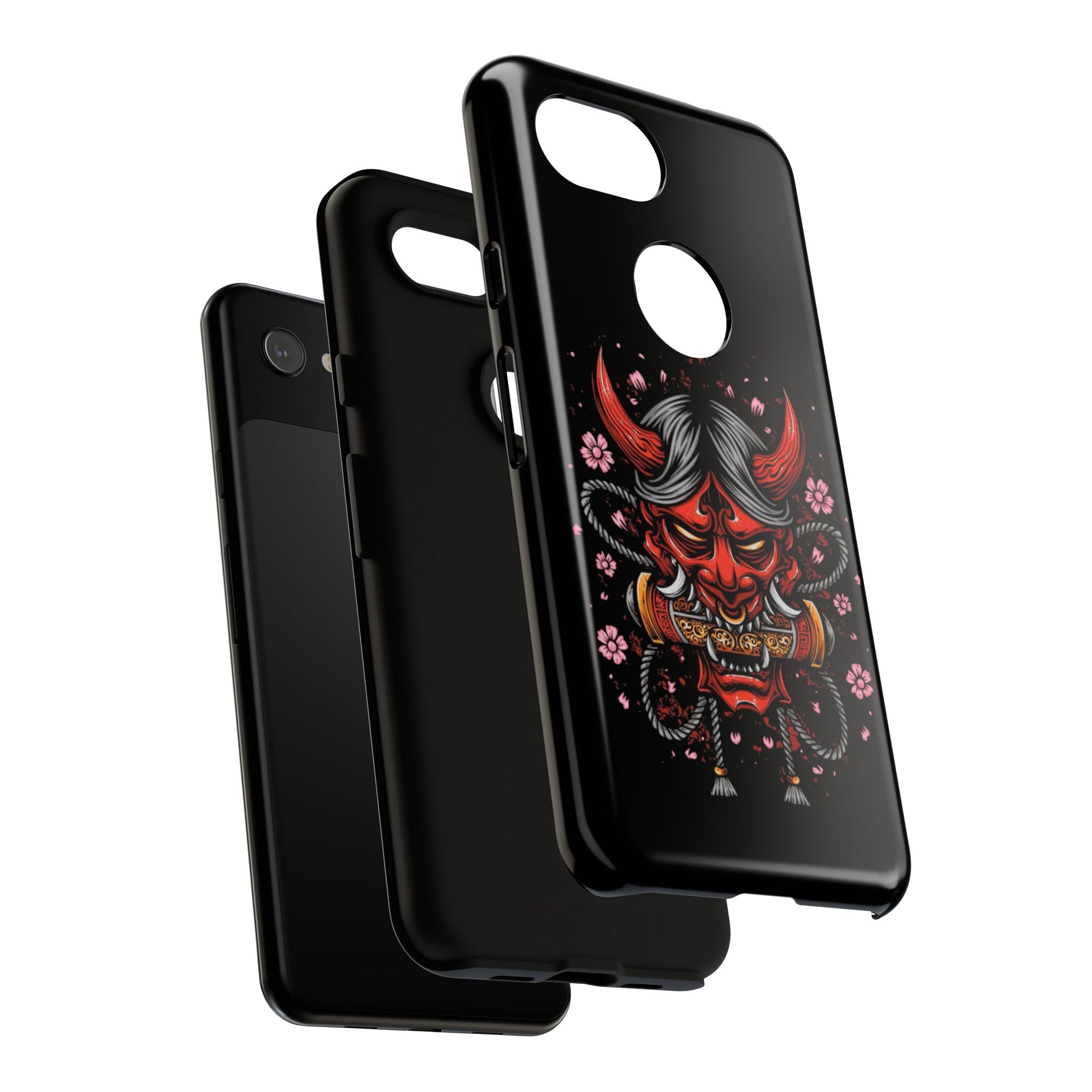 Tough Cases: Fierce Demon Phone Case, Edgy Phone Cover, Protect Your Device, Gift for Anime Fans, Unique Artwork Case