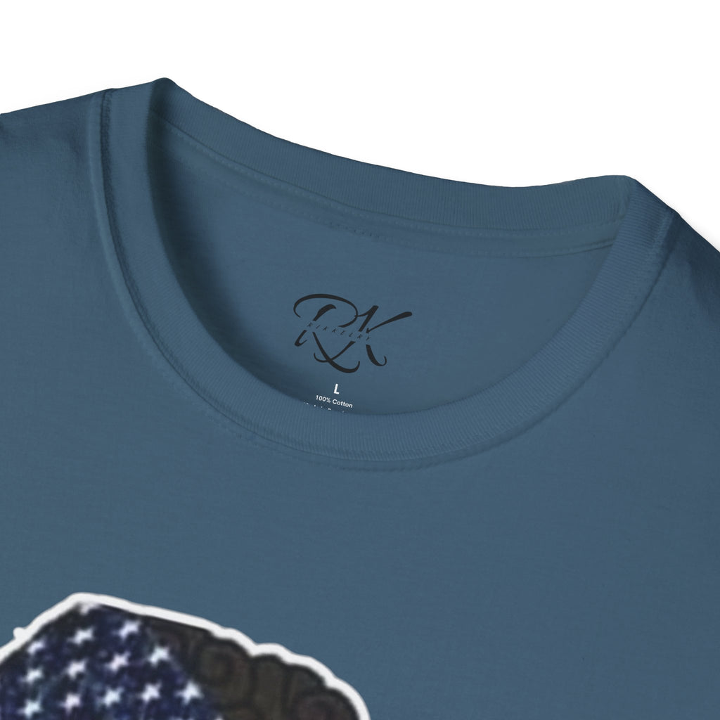Patriotic Graphic T-Shirt, Unisex Softstyle Tee, Independence Day Gift, Freedom Apparel, Americana Clothing