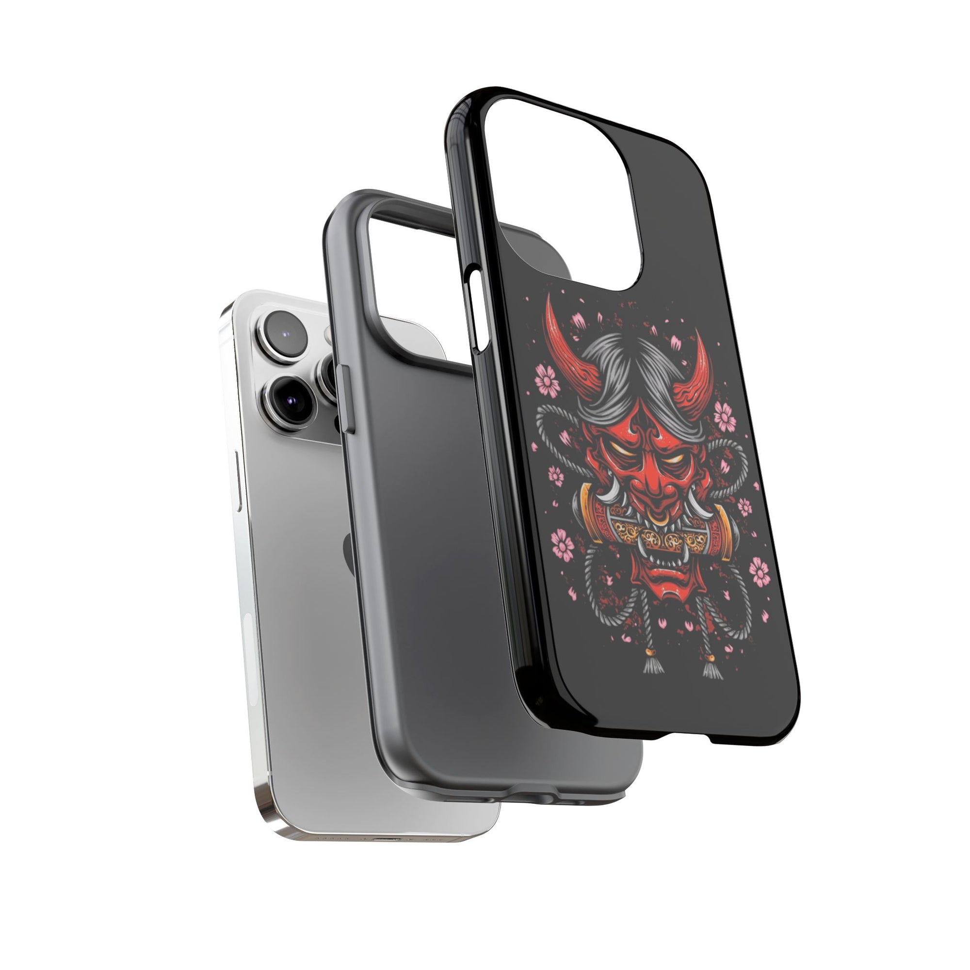 Tough Cases: Fierce Demon Phone Case, Edgy Phone Cover, Protect Your Device, Gift for Anime Fans, Unique Artwork Case