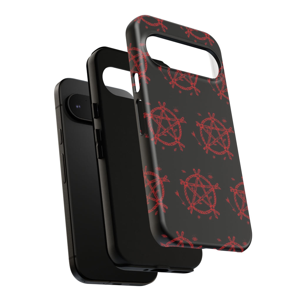 Anarchist iPhone Case, Tough Phone Cover, Punk Style Accessory, Unique Gift for Rebels, Goth Aesthetic Phone Case