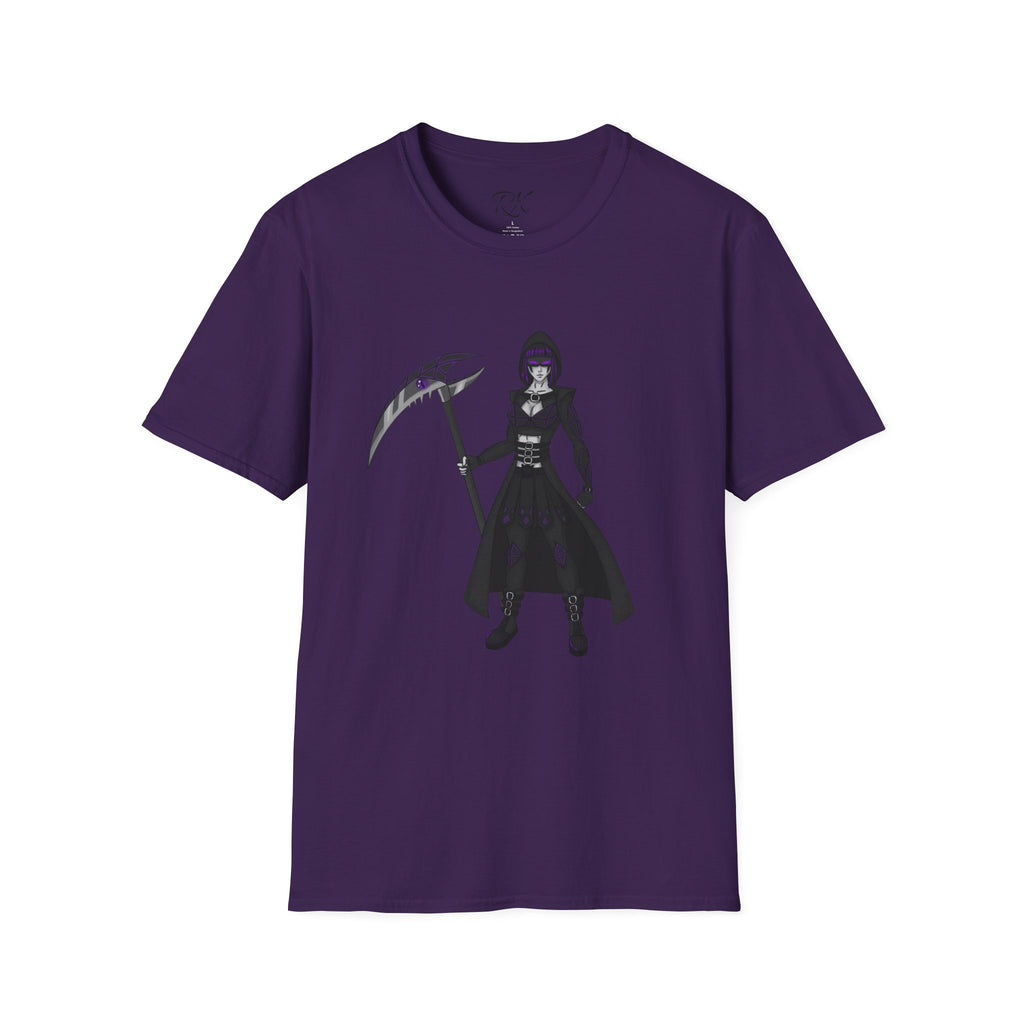 Gothic Fantasy T-Shirt, Unisex Softstyle Tee, Halloween Costume, Creepy Graphic Tee, Gift for Gamers, Unique Graphic Shirt