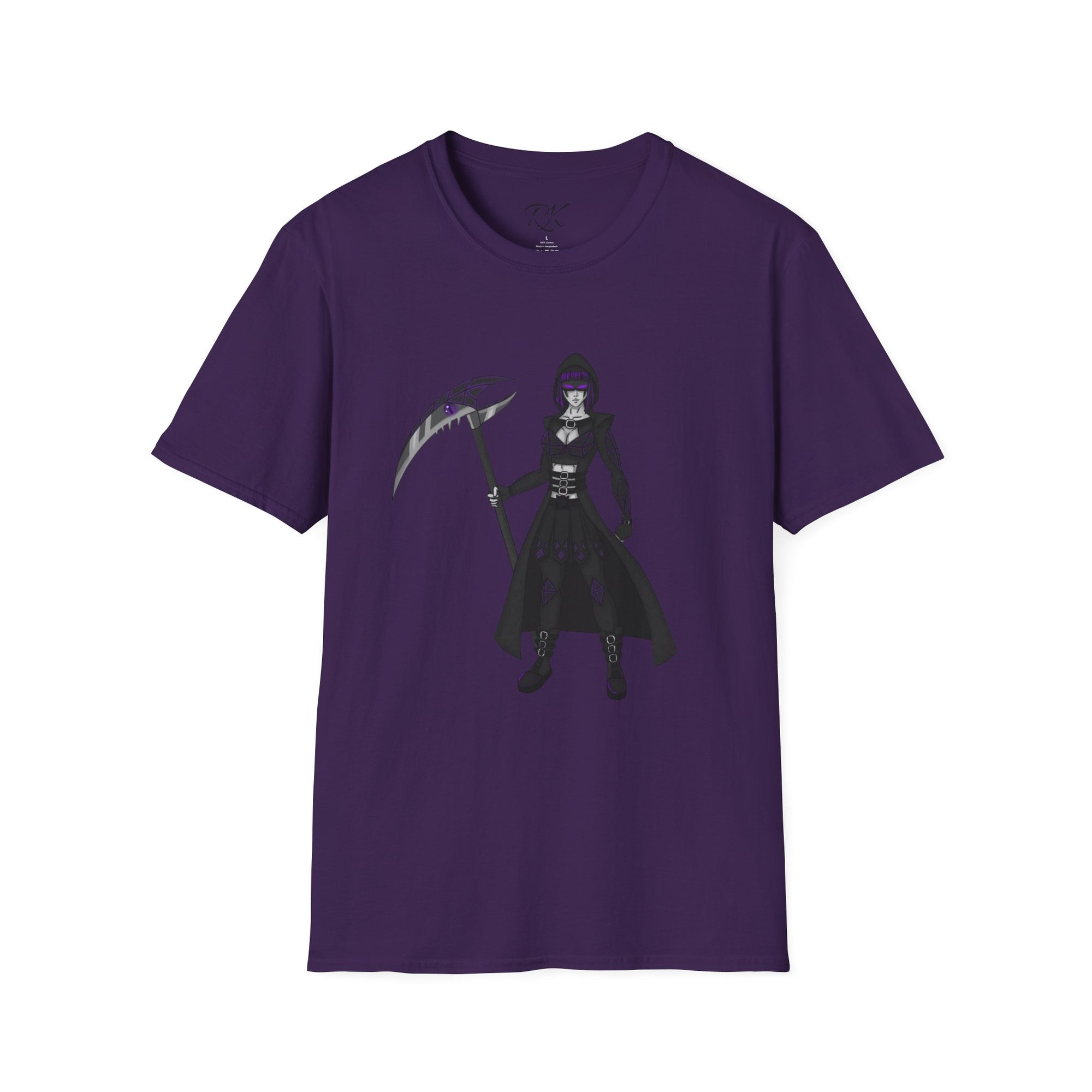 Gothic Fantasy T-Shirt, Unisex Softstyle Tee, Halloween Costume, Creepy Graphic Tee, Gift for Gamers, Unique Graphic Shirt
