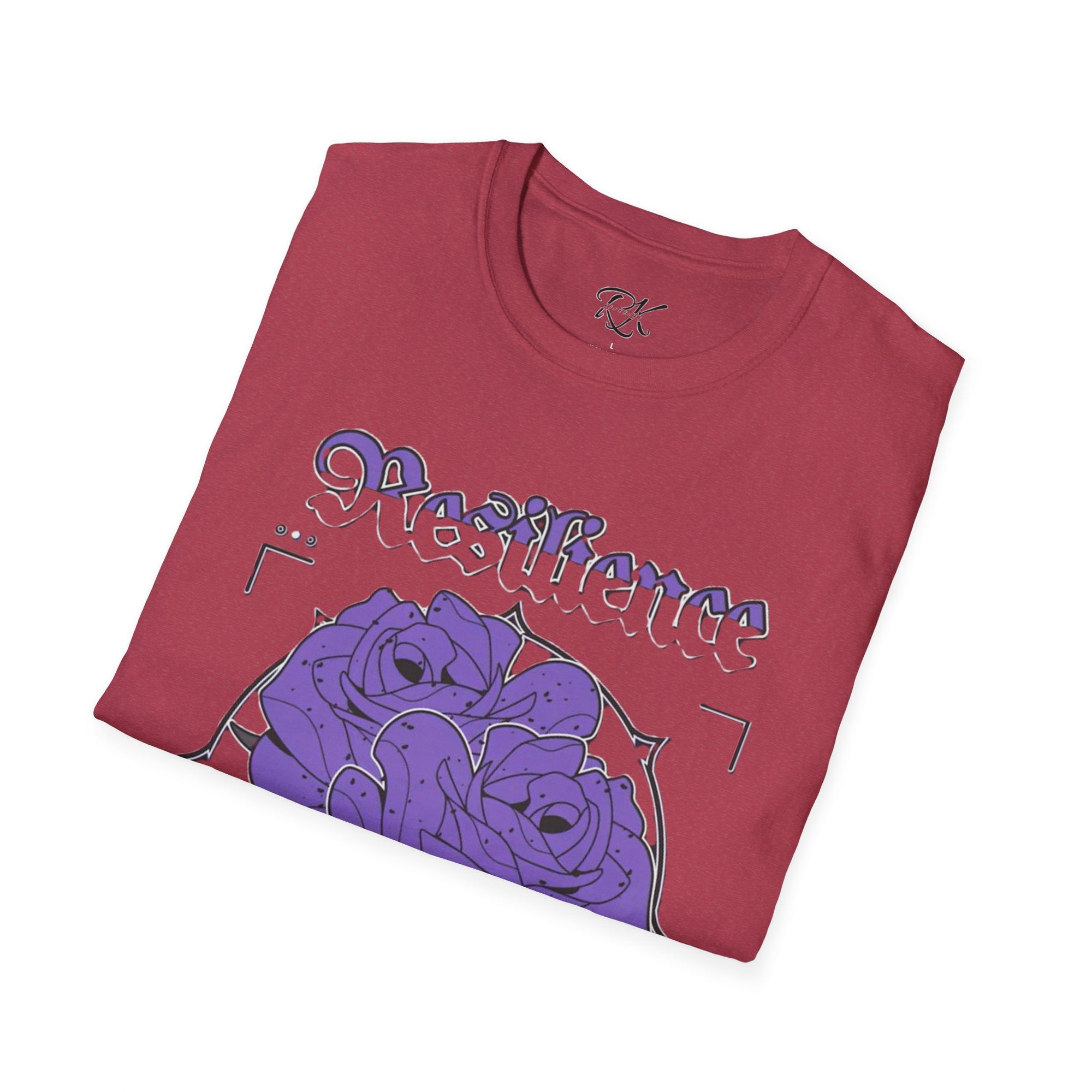 Purple Rose Graphic T-Shirt, Soft Stylish Tee, Unisex Floral Apparel, Gift for Her, Spring Outfit Idea, Vintage Aesthetic Top