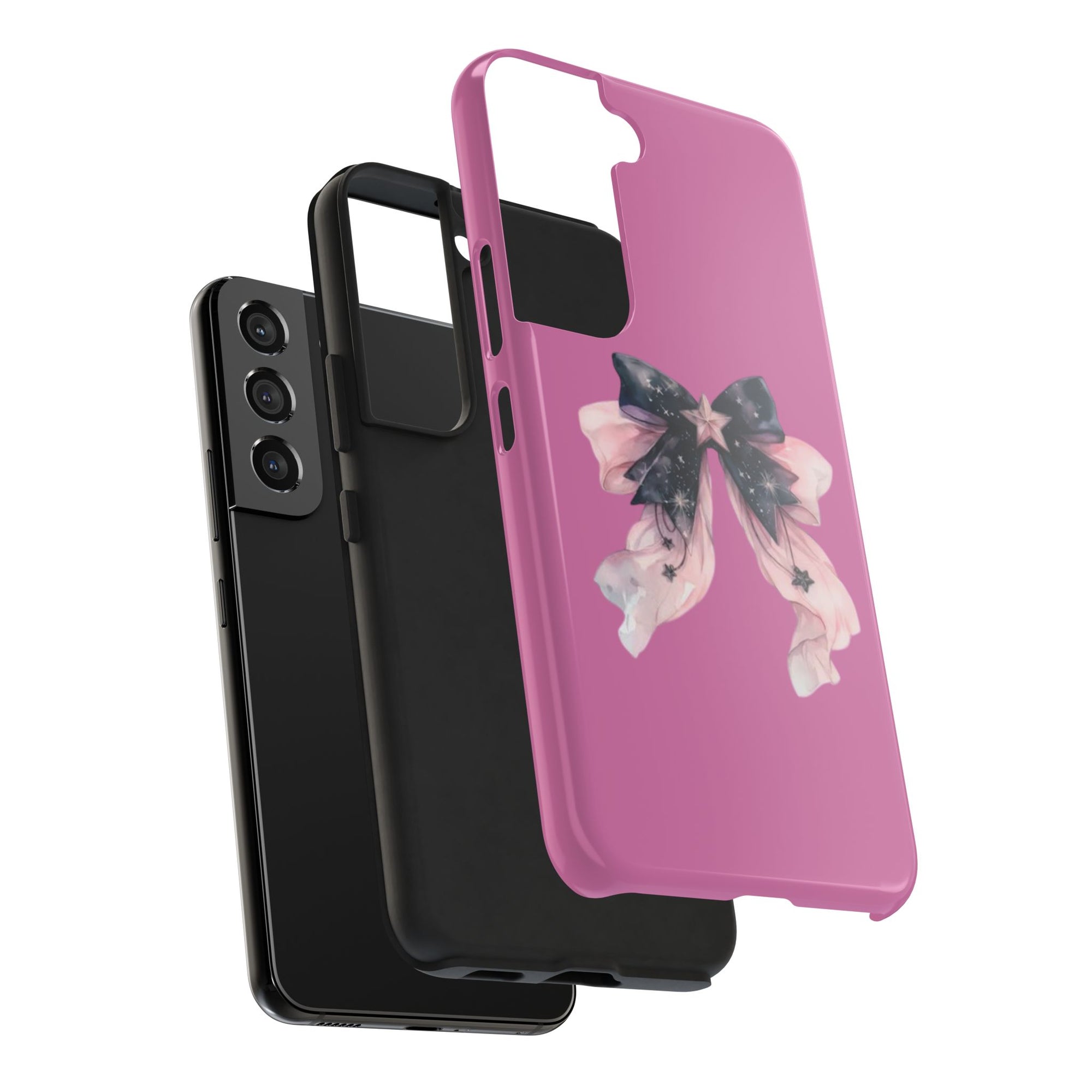 Pink Ribbon Tough Phone Cases, Galaxy Phone Covers, Chic Phone Protection, Ideal Gift for Her, Stylish Tech Accessories