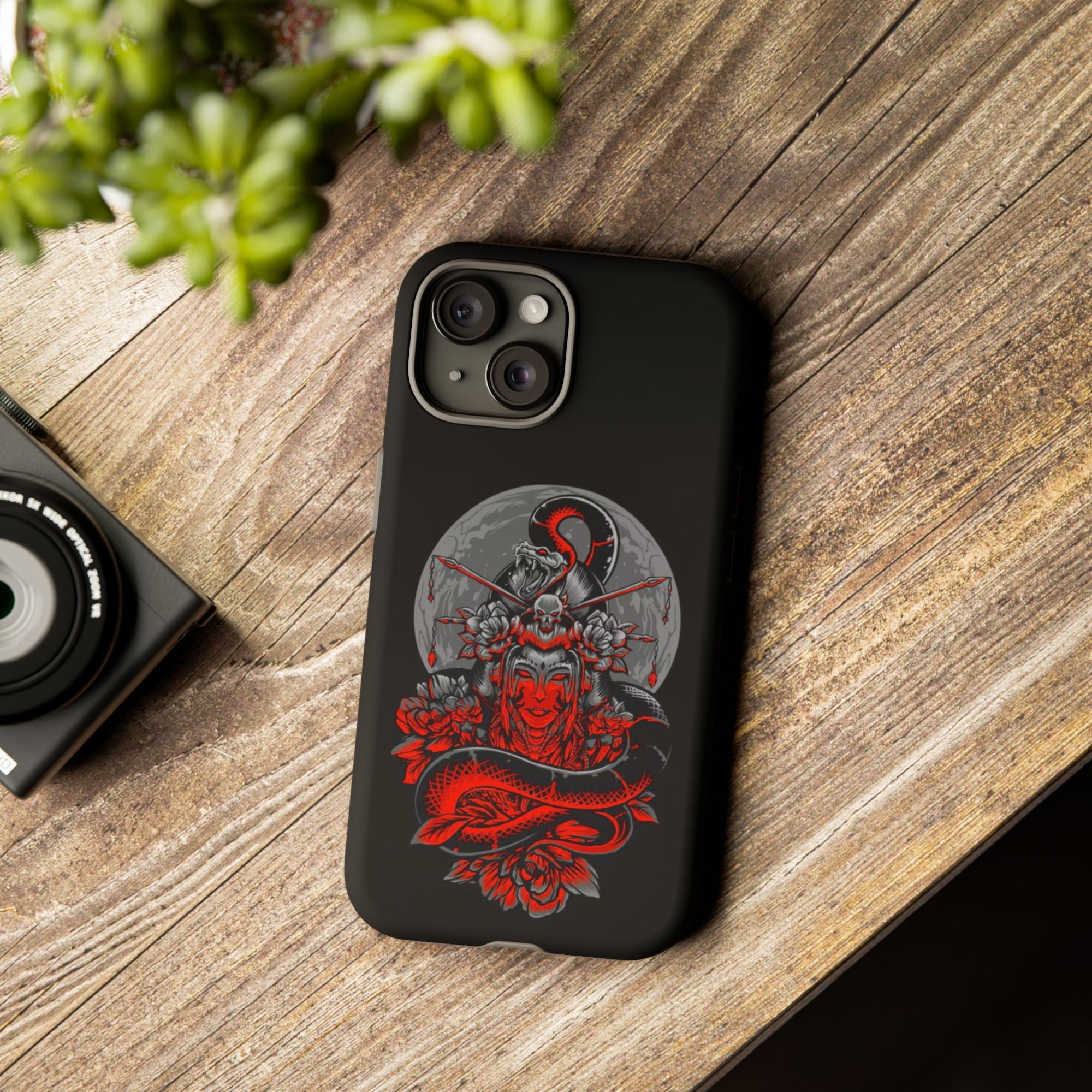 Tough Cases for iPhone, Dragon & Warrior Design, Durable Phone Protection, Perfect Gift for Tech Lovers, Unique Gifting