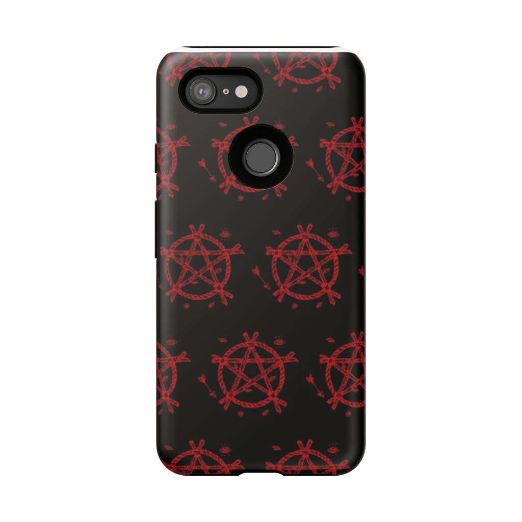 Anarchist iPhone Case, Tough Phone Cover, Punk Style Accessory, Unique Gift for Rebels, Goth Aesthetic Phone Case