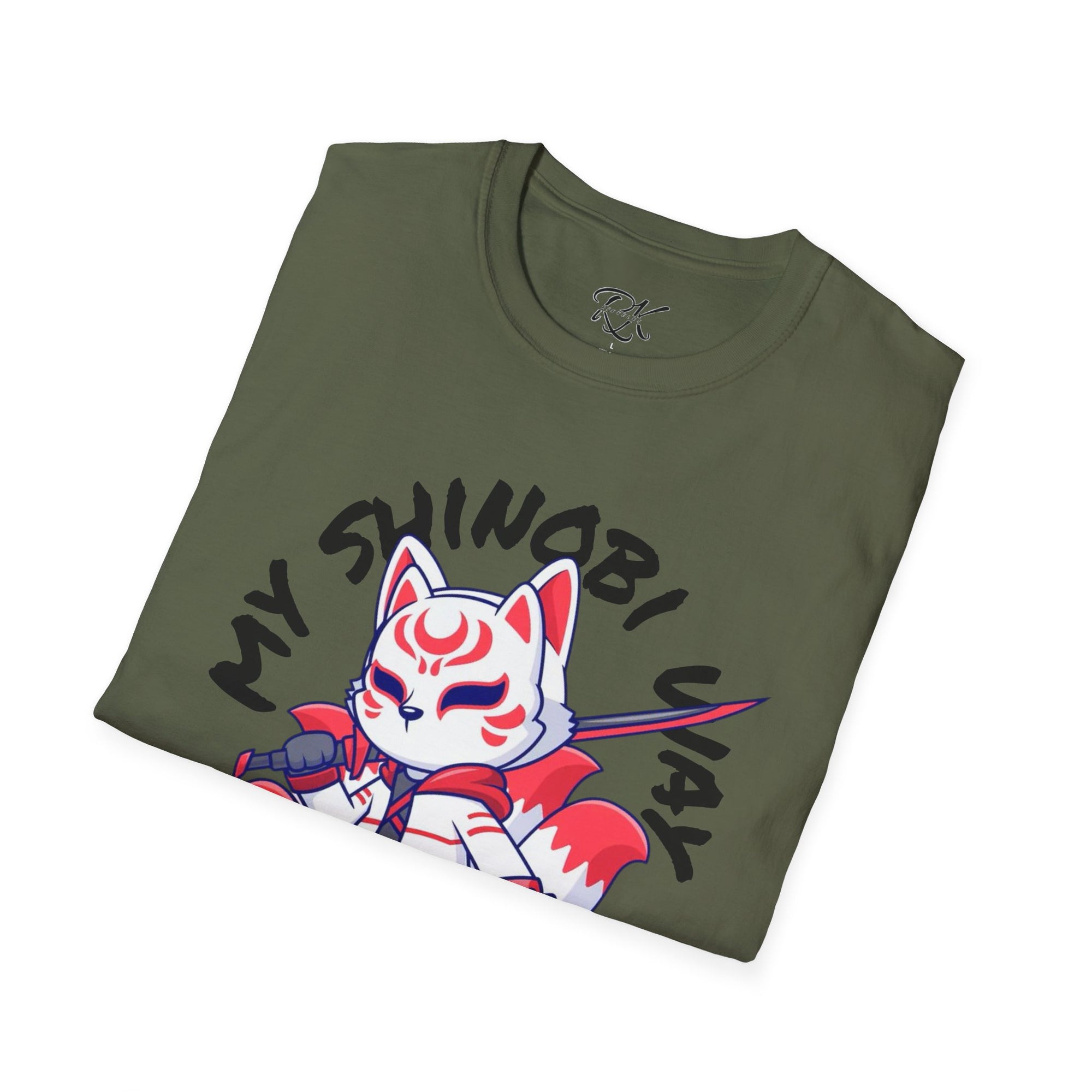 Unisex Anime T-Shirt - 'My Shinobi Pal' Graphic Tee, Comfortable Streetwear, Gift for Anime Lovers, Casual Wear, Stylish Outfit