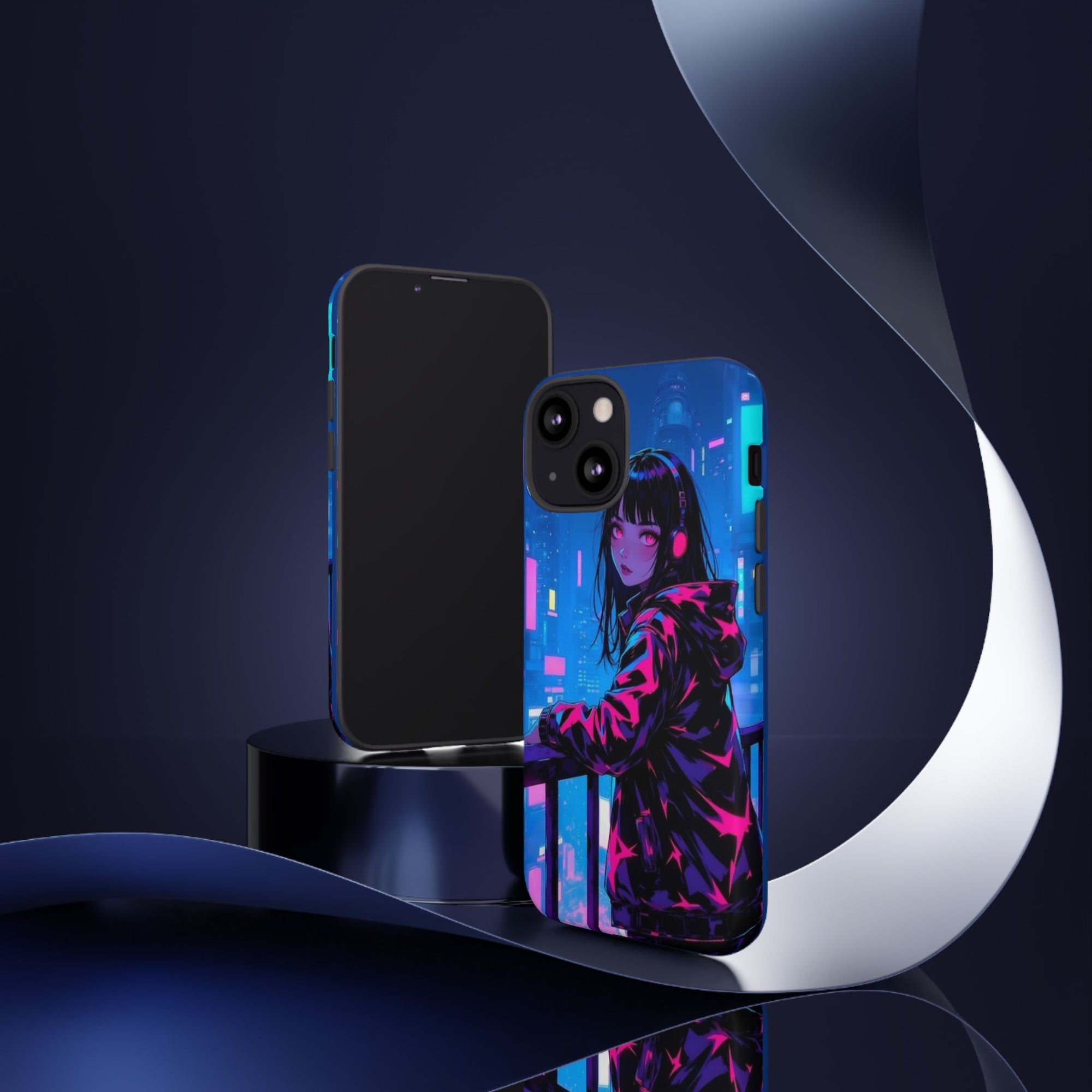 Futuristic Phone Case, Cyberpunk Aesthetic, Tough Phone Cover, Urban Style, Gift for Tech Lovers, Unique Phone Accessories, Streetwear [...]