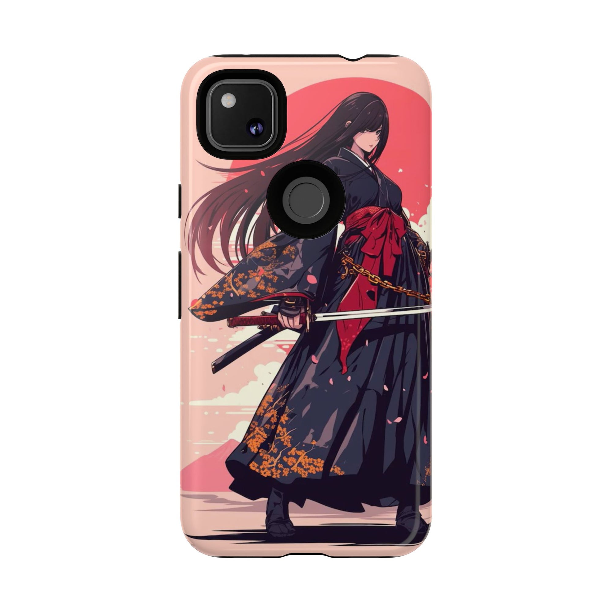 Stylish Phone Case with Warrior Design, Tough Phone Cover for Anime Lovers, Gift for Gamers, Cute Phone Accessories, Unique Tech Gifts