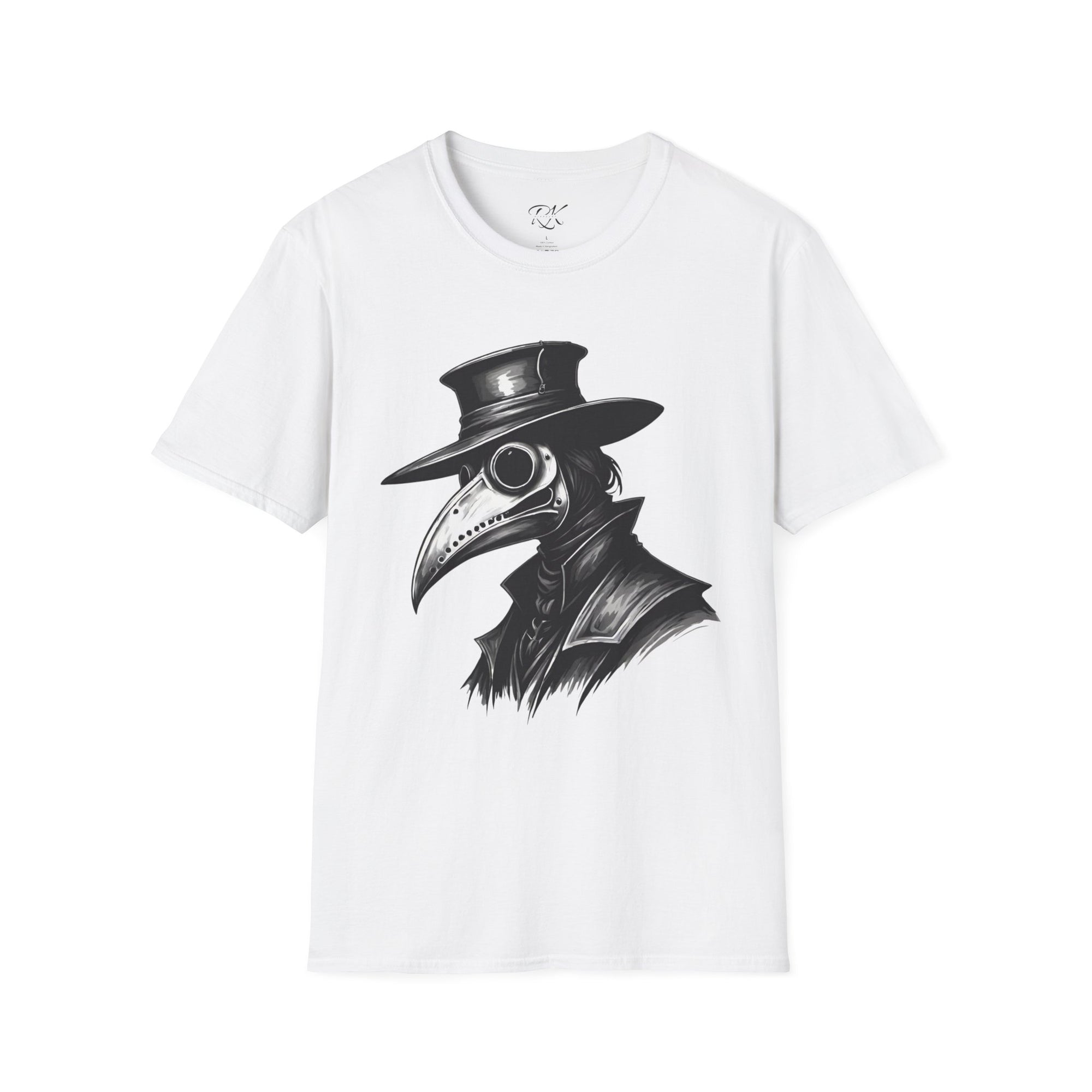 Vintage Plague Doctor Unisex T-Shirt, Unique Graphic Tee, Halloween Costume, Gift for Horror Lovers, Casual Wear, Statement Shirt