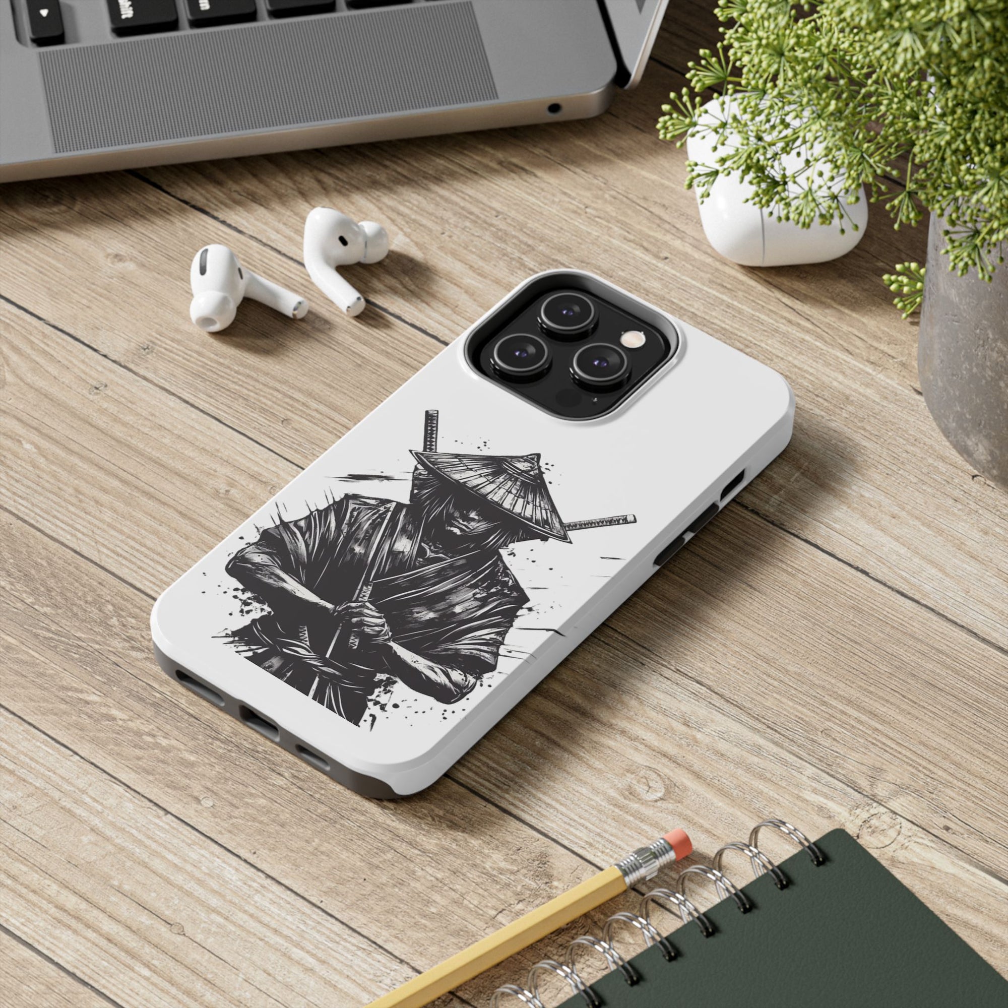 Samurai Tough Phone Cases, Rugged Smartphone Accessories, Durable Covers for Men, Unique Gifts for Him, Japanese Warrior Design
