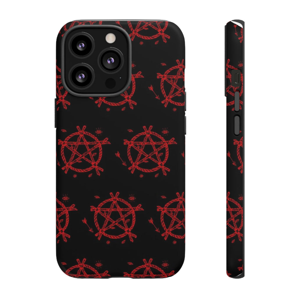 Anarchist iPhone Case, Tough Phone Cover, Punk Style Accessory, Unique Gift for Rebels, Goth Aesthetic Phone Case