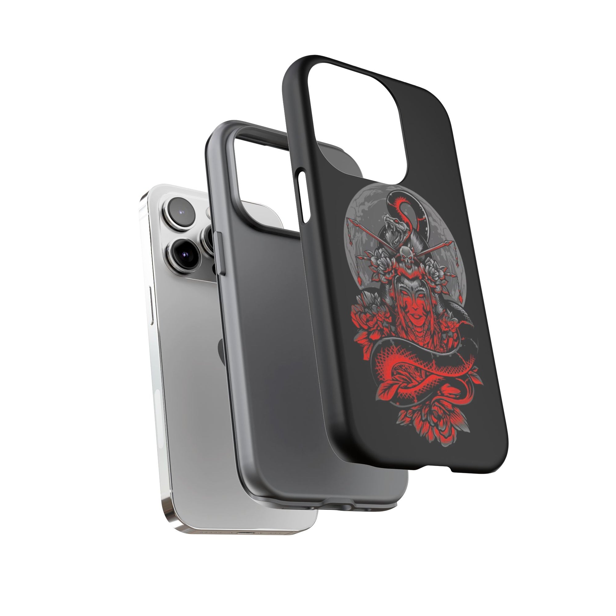 Tough Cases for iPhone, Dragon & Warrior Design, Durable Phone Protection, Perfect Gift for Tech Lovers, Unique Gifting