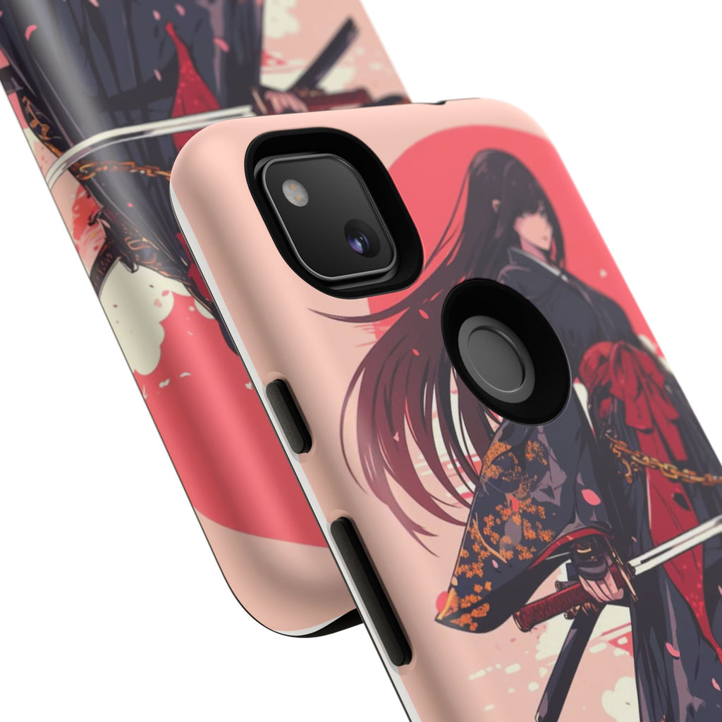 Stylish Phone Case with Warrior Design, Tough Phone Cover for Anime Lovers, Gift for Gamers, Cute Phone Accessories, Unique Tech Gifts