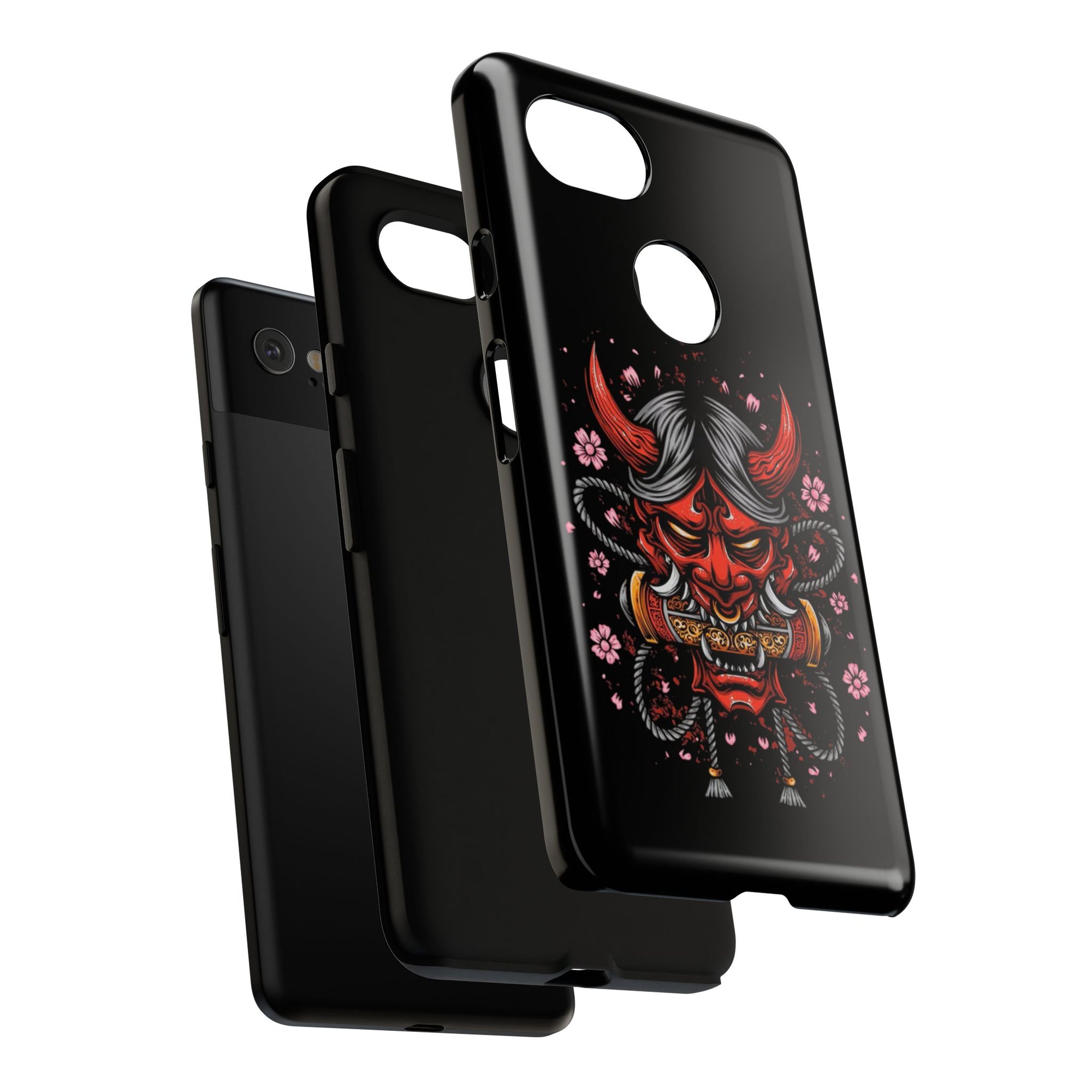 Tough Cases: Fierce Demon Phone Case, Edgy Phone Cover, Protect Your Device, Gift for Anime Fans, Unique Artwork Case