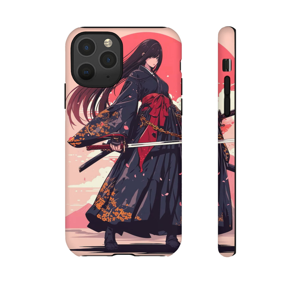 Stylish Phone Case with Warrior Design, Tough Phone Cover for Anime Lovers, Gift for Gamers, Cute Phone Accessories, Unique Tech Gifts
