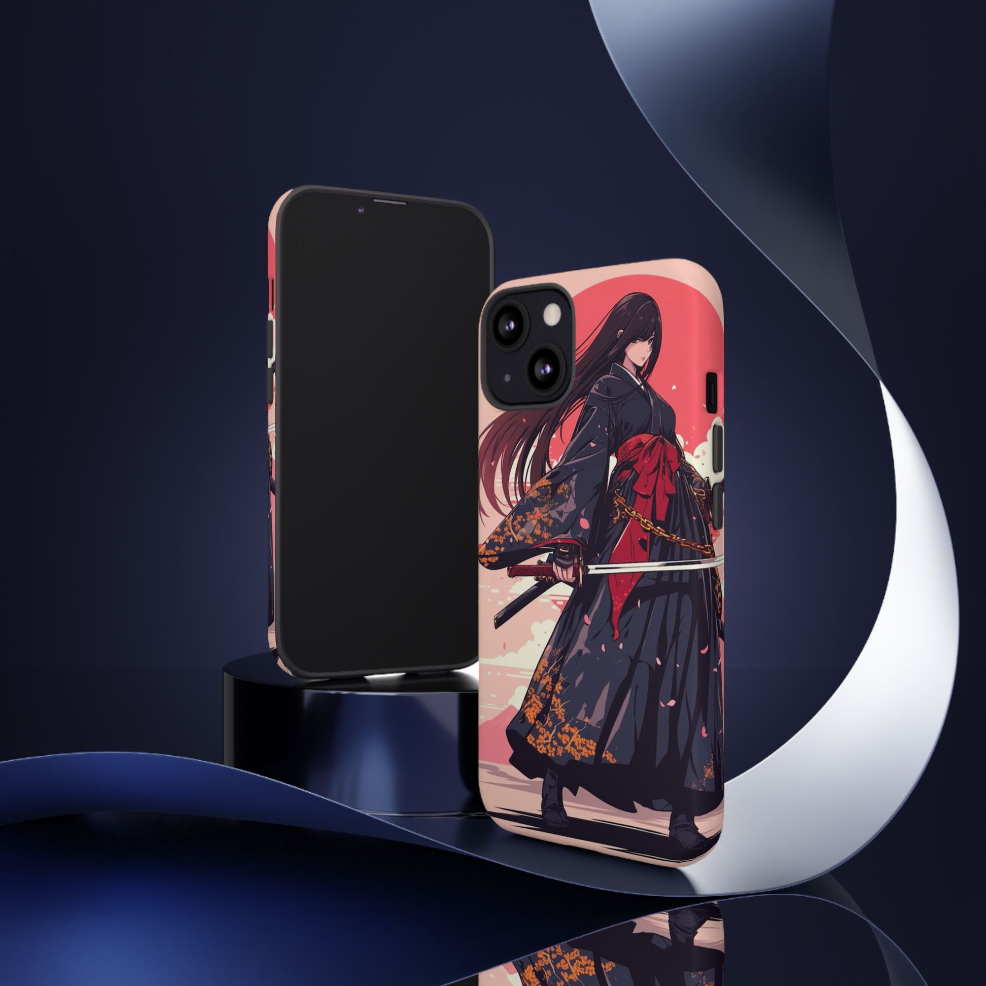 Stylish Phone Case with Warrior Design, Tough Phone Cover for Anime Lovers, Gift for Gamers, Cute Phone Accessories, Unique Tech Gifts