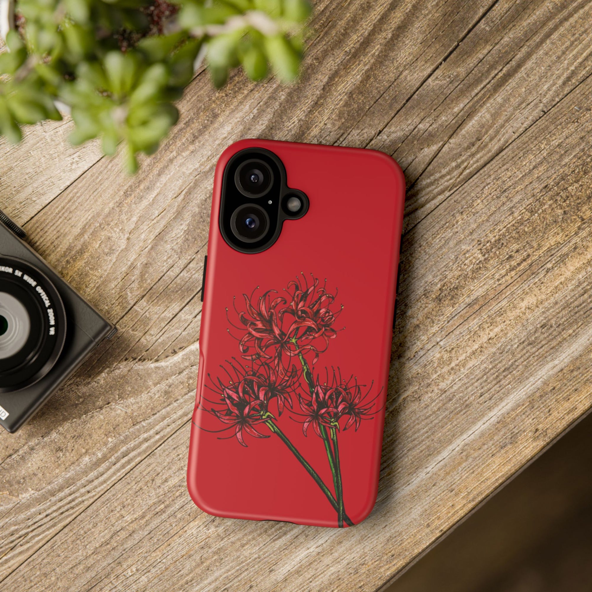 Floral Phone Case, Cute Durable Case for Plants Lovers, Stylish Tech Accessories, Gift for Her, Autumn Decor