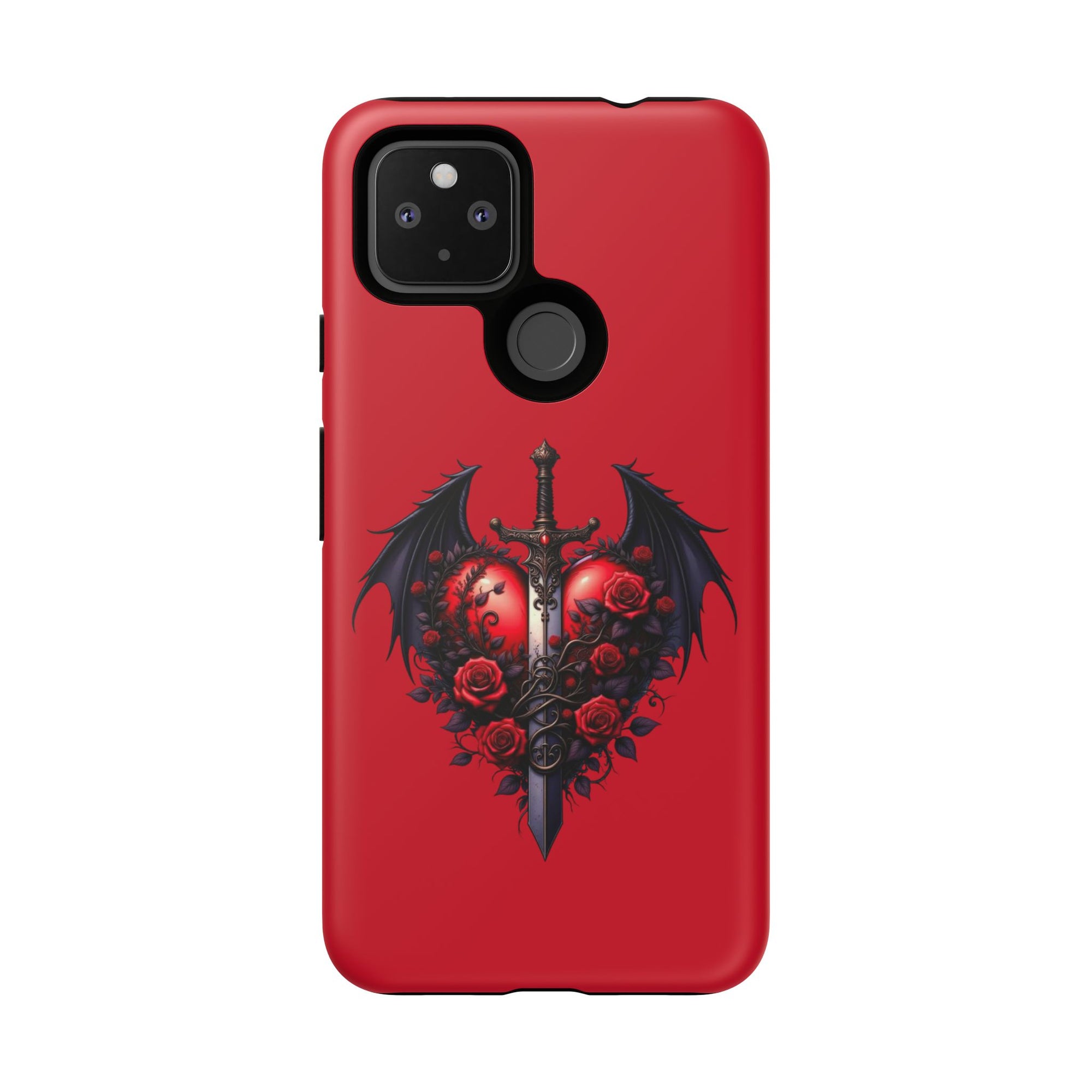 Tough Cases - Gothic Heart Phone Case, Edgy Accessories for Him, Unique Gifts for Her, Valentine's Day, Birthday, Artsy Phone Cover