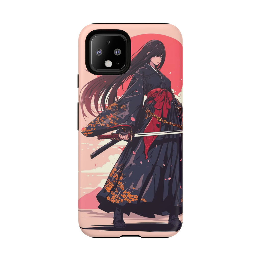 Stylish Phone Case with Warrior Design, Tough Phone Cover for Anime Lovers, Gift for Gamers, Cute Phone Accessories, Unique Tech Gifts