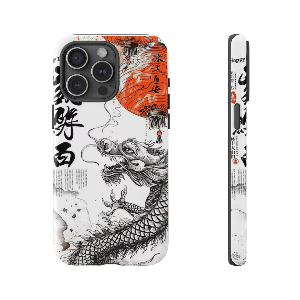 Dragon Design Phone Case, Tough Cases with Chinese Art for Unique Style, Gift for Art Lovers, Phone Protection, Trendy Accessories