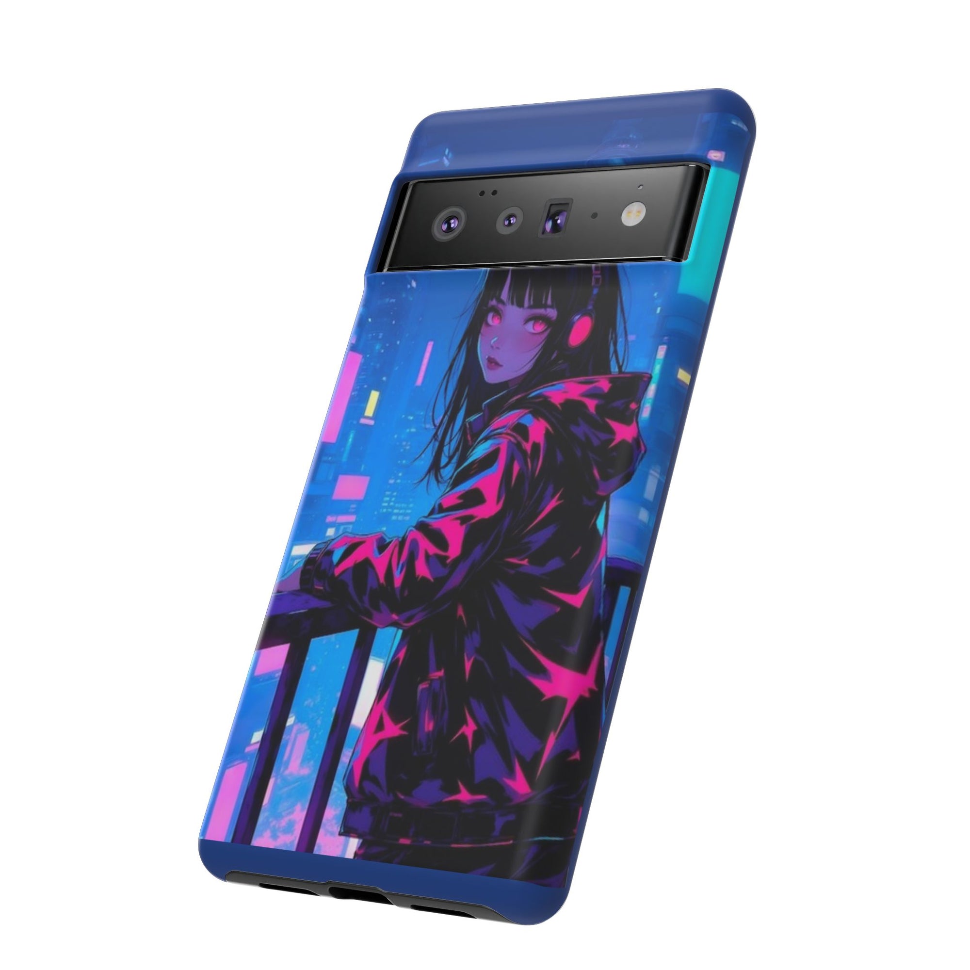 Futuristic Phone Case, Cyberpunk Aesthetic, Tough Phone Cover, Urban Style, Gift for Tech Lovers, Unique Phone Accessories, Streetwear [...]