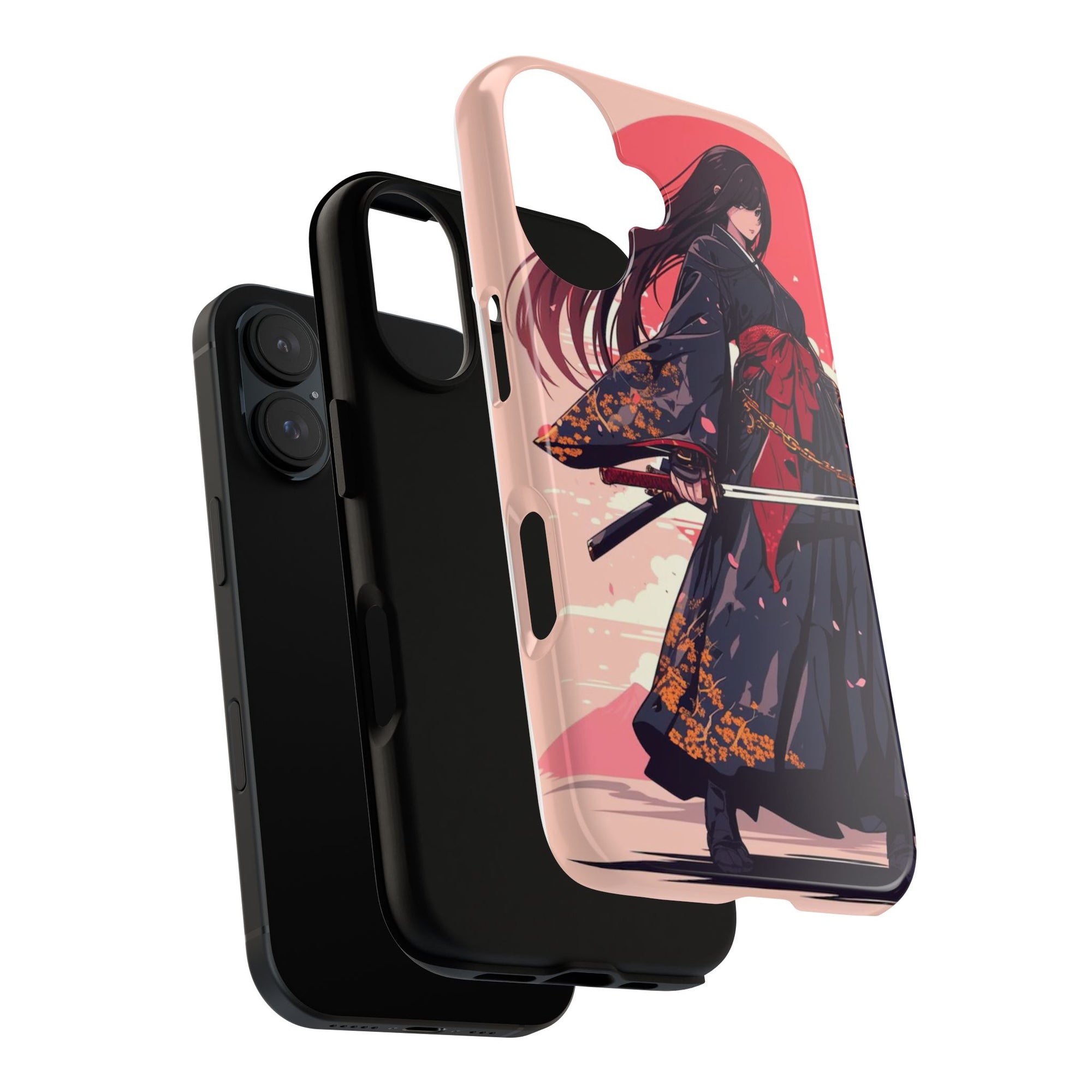 Stylish Phone Case with Warrior Design, Tough Phone Cover for Anime Lovers, Gift for Gamers, Cute Phone Accessories, Unique Tech Gifts