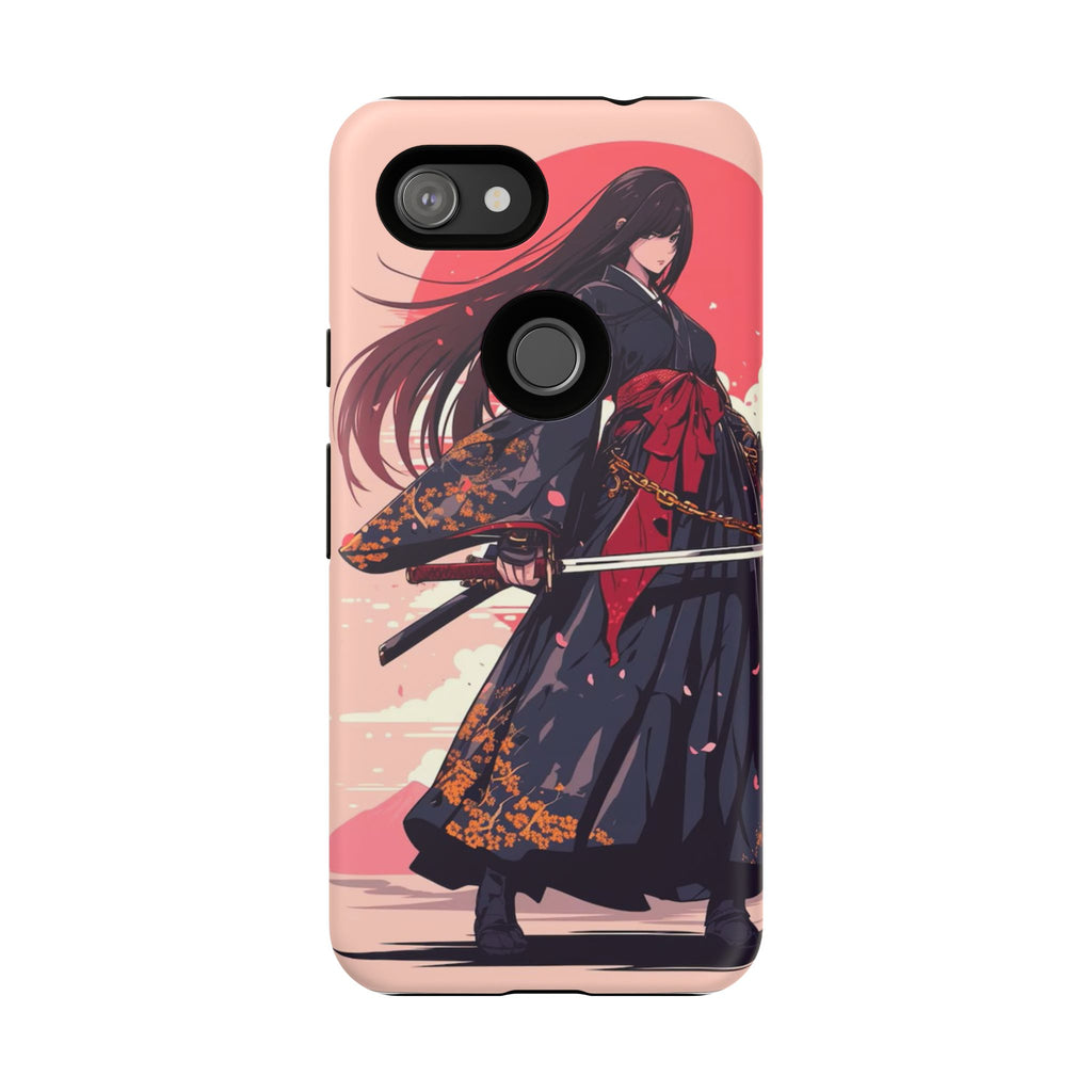 Stylish Phone Case with Warrior Design, Tough Phone Cover for Anime Lovers, Gift for Gamers, Cute Phone Accessories, Unique Tech Gifts