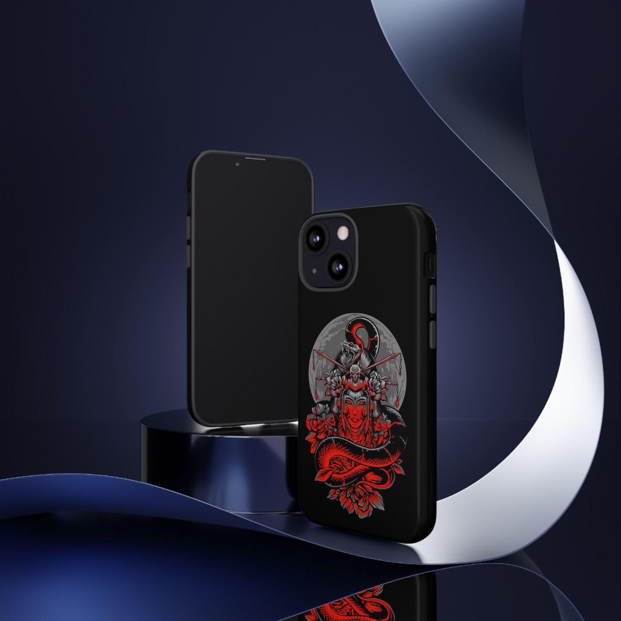 Tough Cases for iPhone, Dragon & Warrior Design, Durable Phone Protection, Perfect Gift for Tech Lovers, Unique Gifting