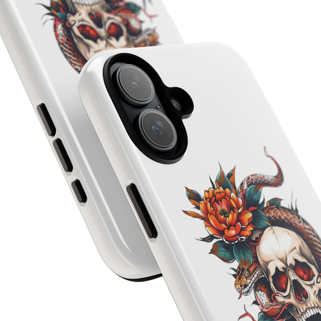 Tough Cases: Skull and Snake Phone Cases, Edgy Accessories, Alternative Fashion, Quirky Gift Ideas, Gothic Style
