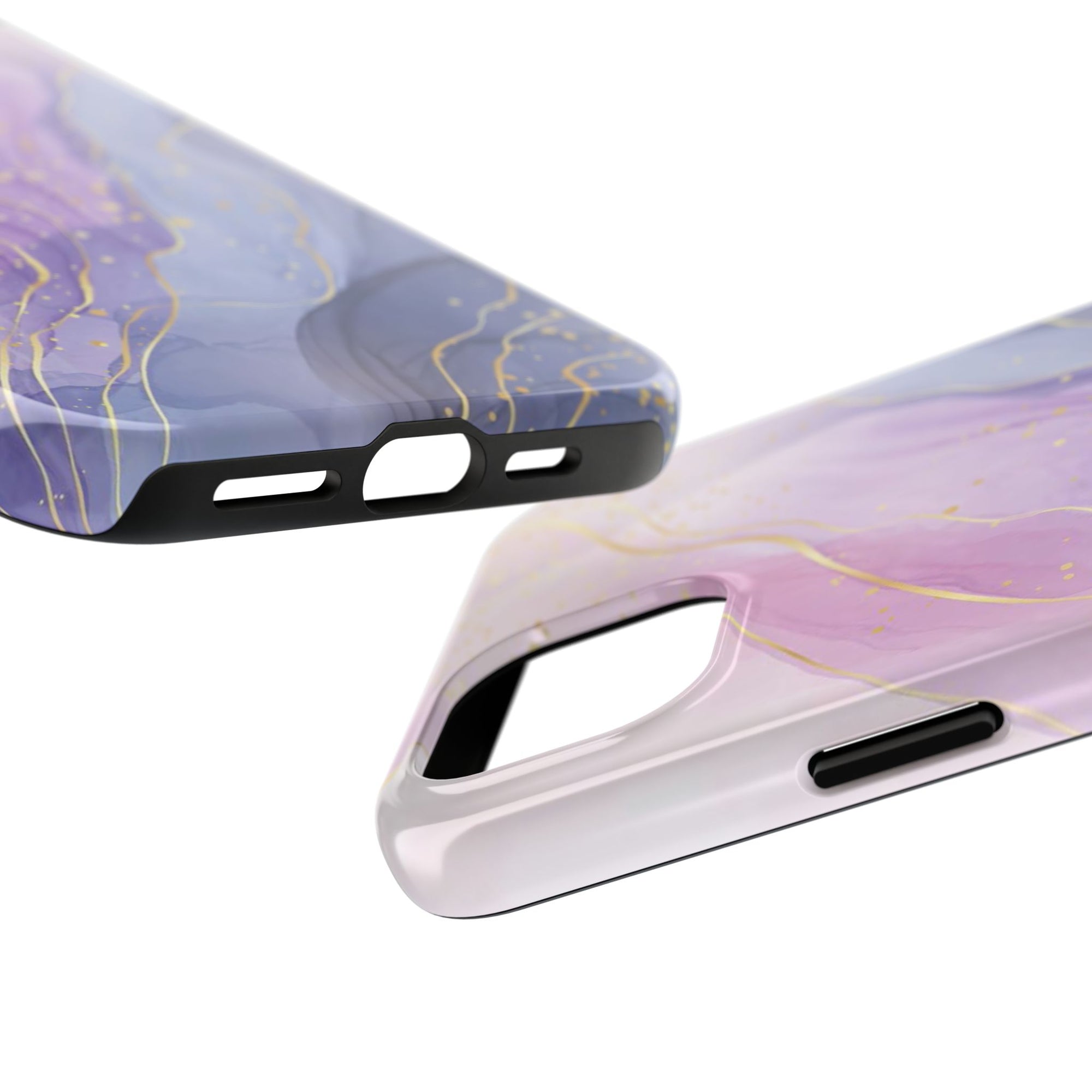 Elegant Abstract Tough Phone Cases for Stylish Protection, Gift for Her, Phone Accessories, Lavender Marble Design, Phone Cover for [...]