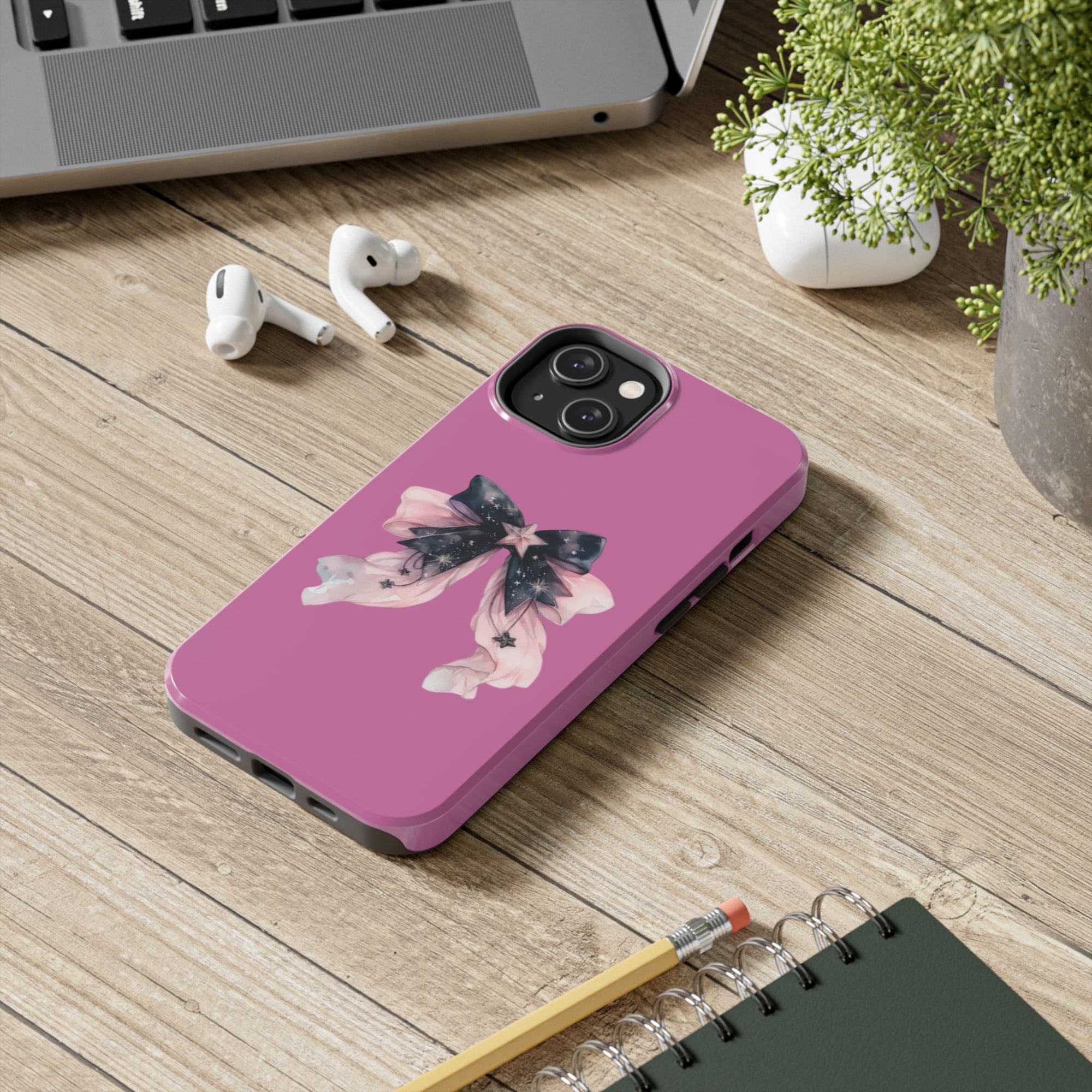 Pink Ribbon Tough Phone Cases, Galaxy Phone Covers, Chic Phone Protection, Ideal Gift for Her, Stylish Tech Accessories