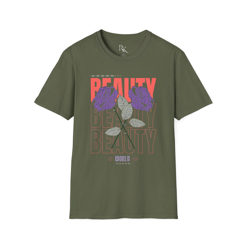 Beauty Floral Unisex Softstyle T-Shirt, Chic Casual Wear, Gift for Friends, Everyday Style, Trendy Graphic Tee, Summer Outfit
