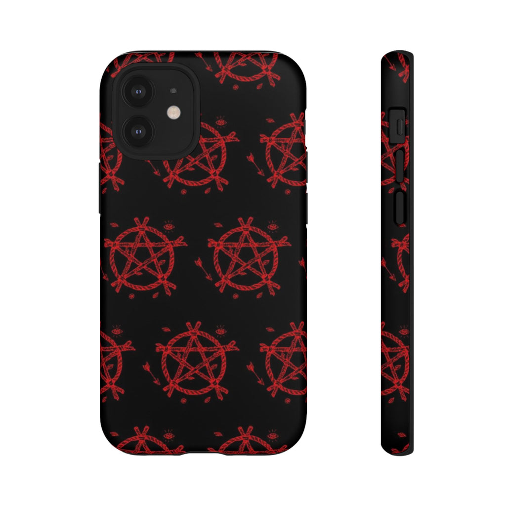 Anarchist iPhone Case, Tough Phone Cover, Punk Style Accessory, Unique Gift for Rebels, Goth Aesthetic Phone Case