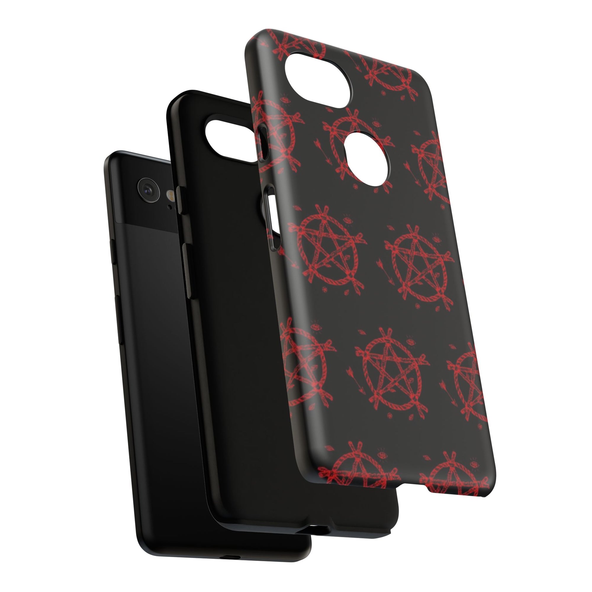 Anarchist iPhone Case, Tough Phone Cover, Punk Style Accessory, Unique Gift for Rebels, Goth Aesthetic Phone Case