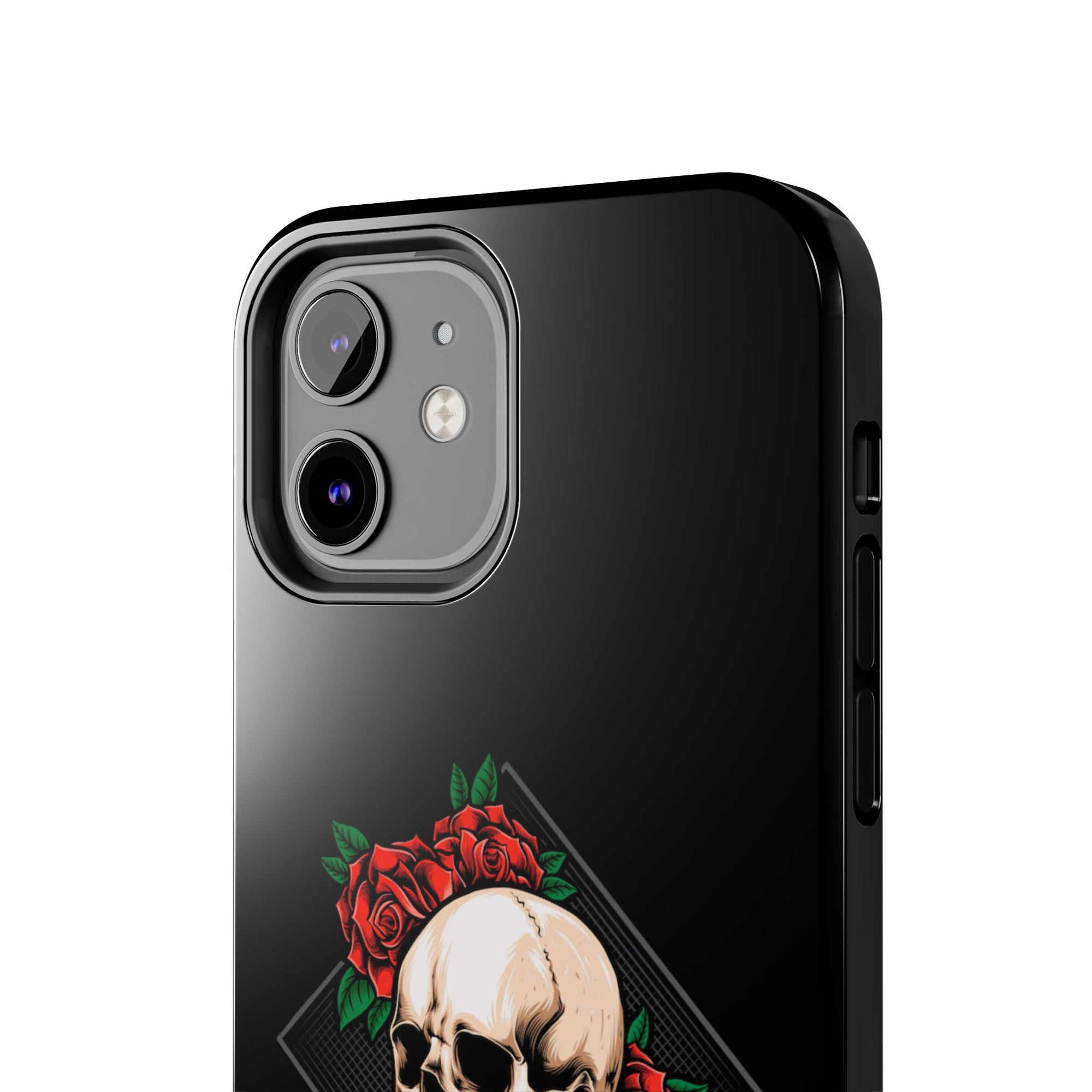 Tough Phone Cases with Skull and Roses Design | Edgy Protection, iPhone & Android Covers, Gothic Gifts, Unique Phone Accessories