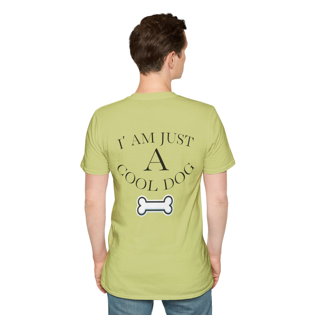 Cool Dog Graphic Tee | Unisex Softstyle T-Shirt, Funny Pet Lover Gift, Dog Dad Shirt, Casual Wear, Gift for Animal Lovers