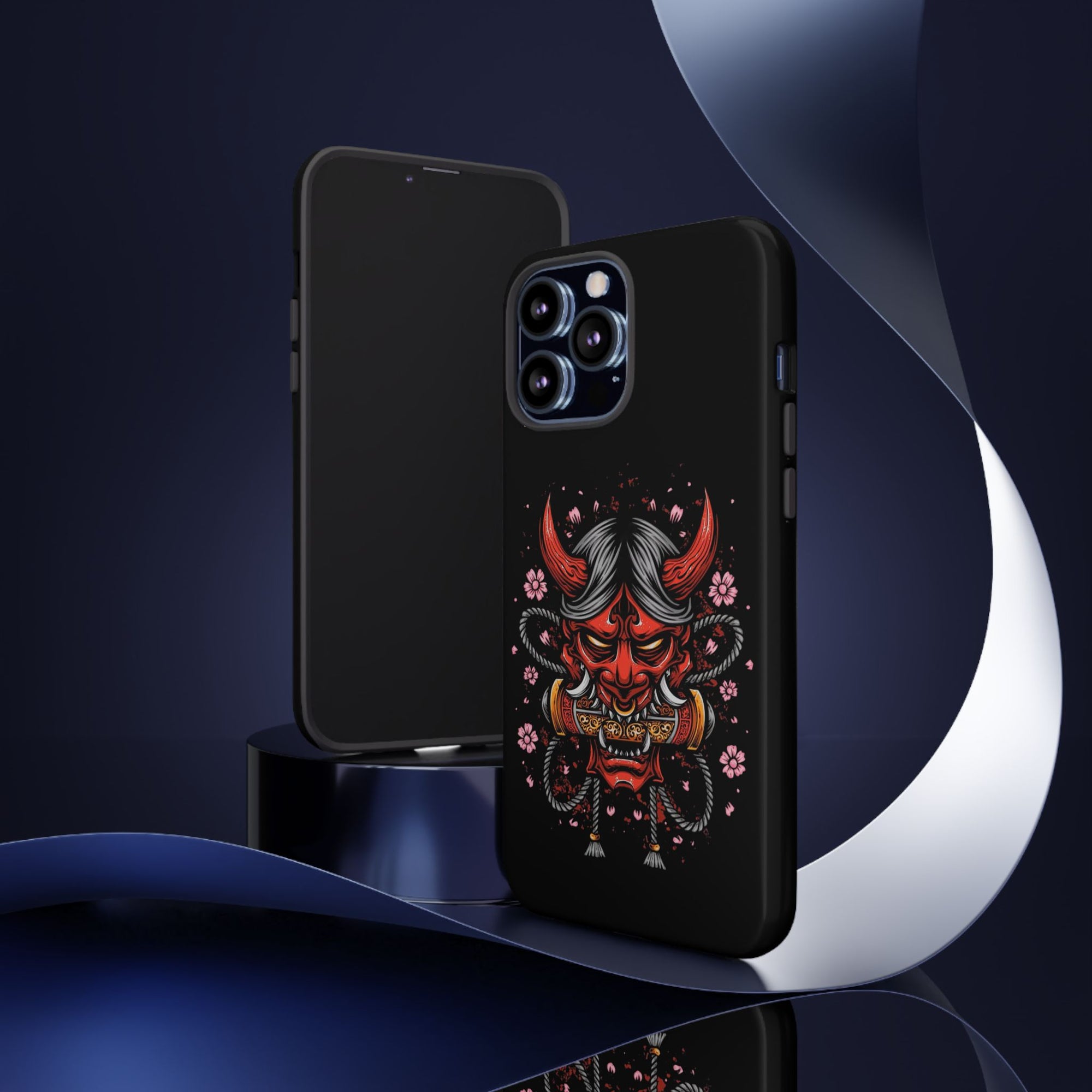 Tough Cases: Fierce Demon Phone Case, Edgy Phone Cover, Protect Your Device, Gift for Anime Fans, Unique Artwork Case