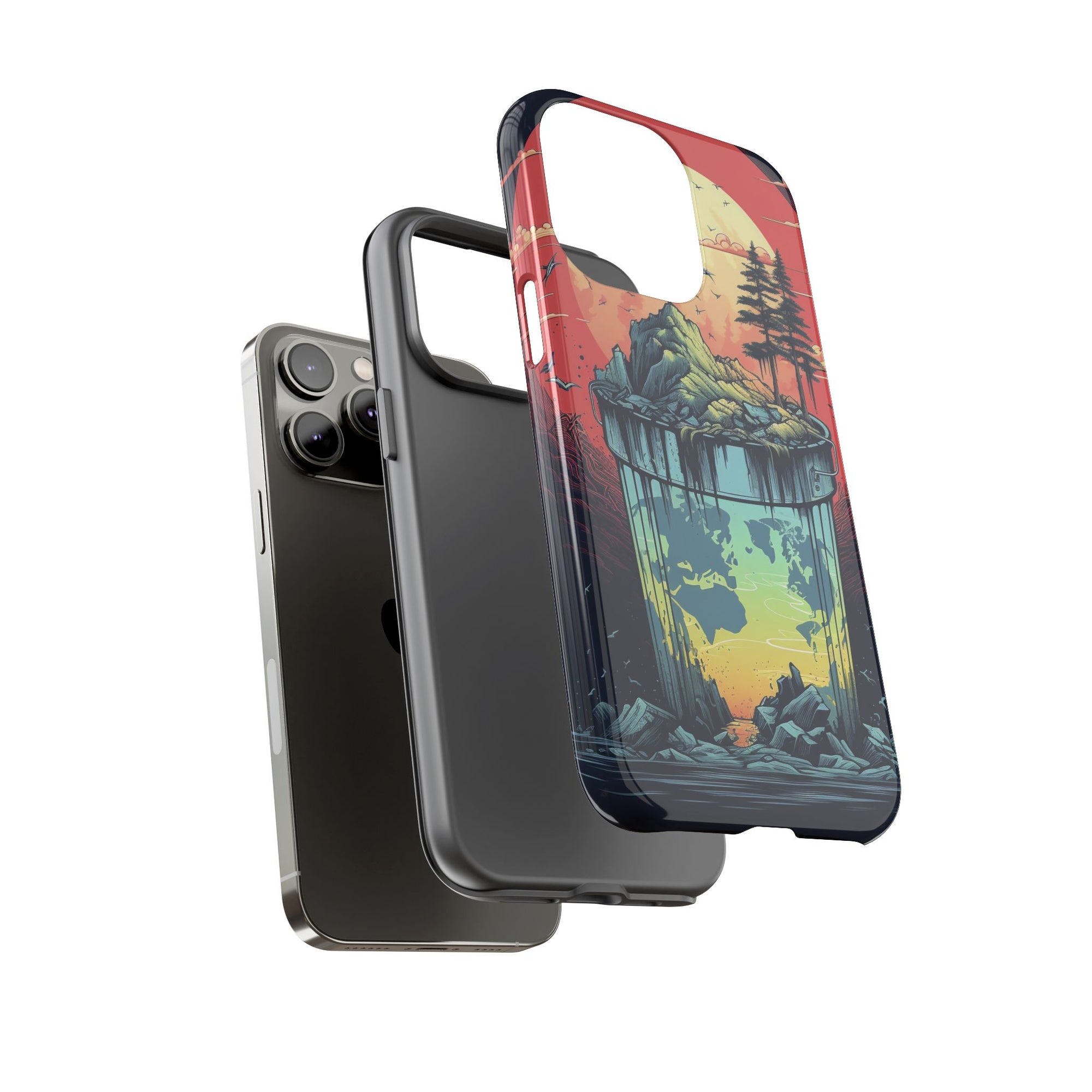 Vibrant Nature-Themed Phone Case, Tough Cases for Adventurers, Eco-Friendly, Trendy Phone Accessory, Great Gift for Nature Lovers
