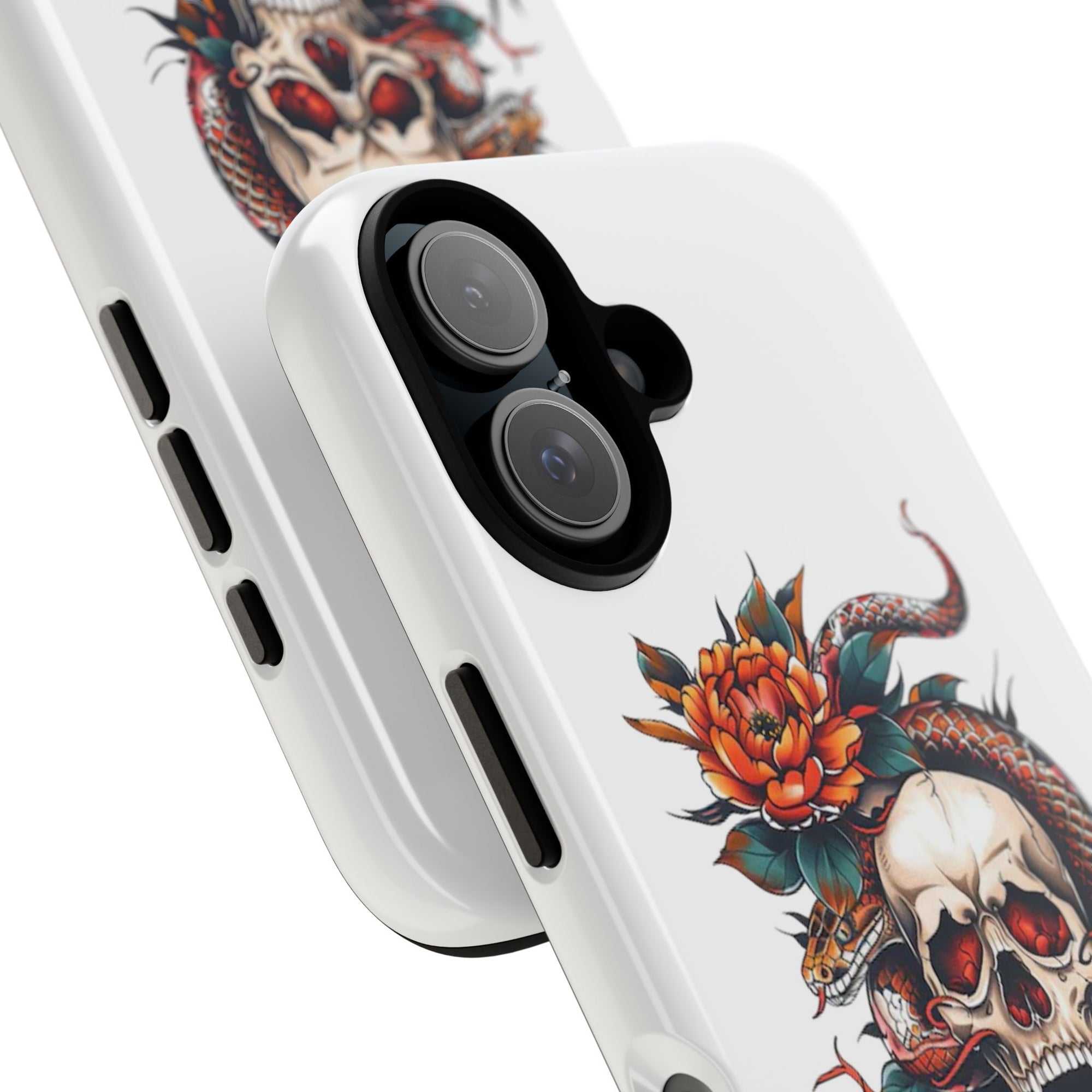 Tough Cases: Skull and Snake Phone Cases, Edgy Accessories, Alternative Fashion, Quirky Gift Ideas, Gothic Style
