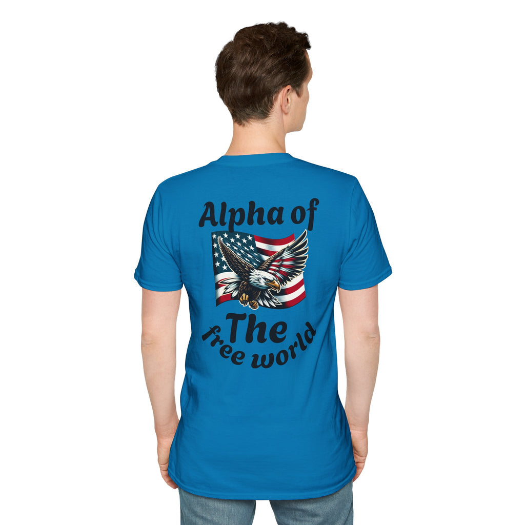 Patriotic Graphic T-Shirt, Unisex Softstyle Tee, Independence Day Gift, Freedom Apparel, Americana Clothing